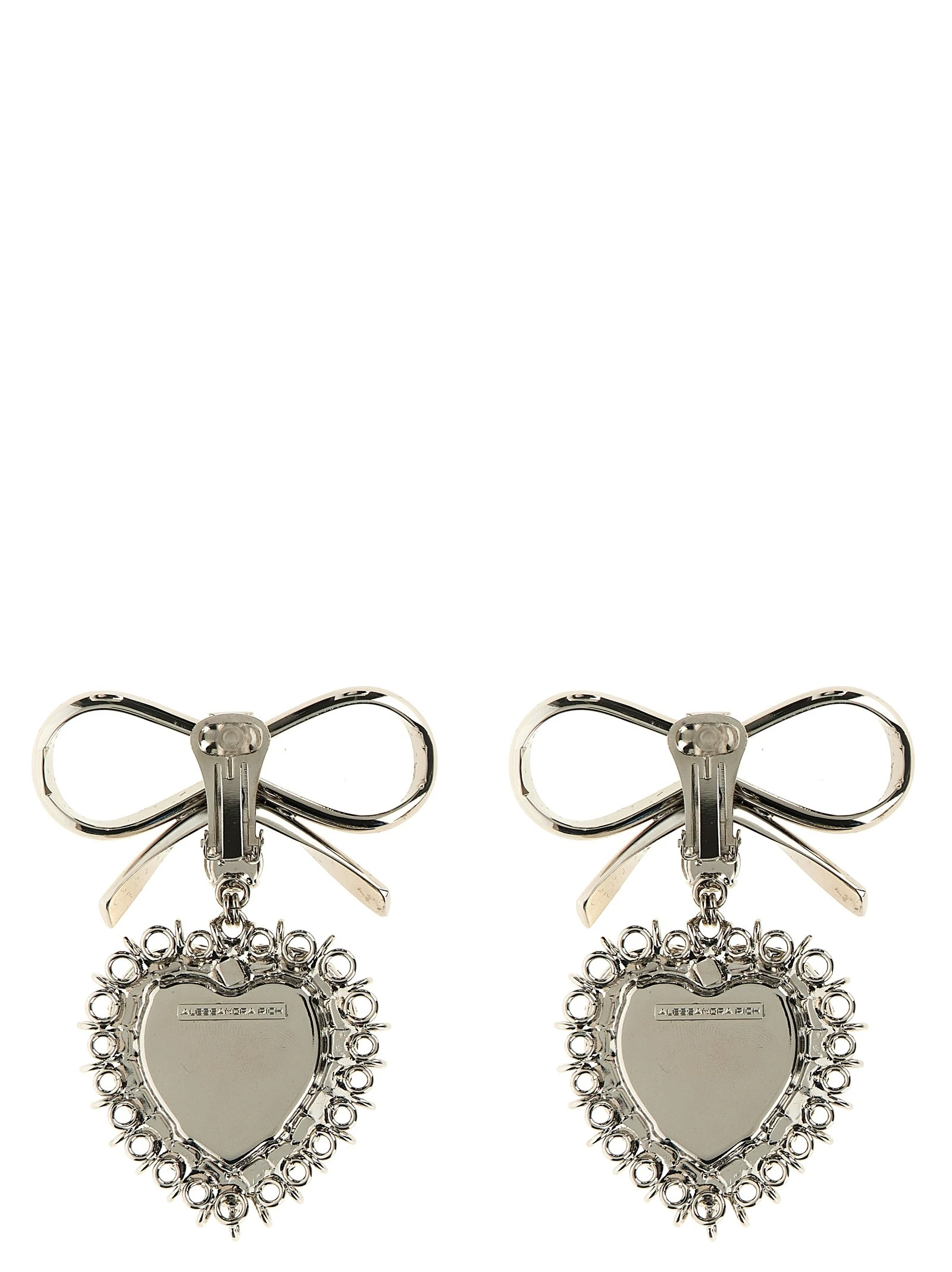 Metal bow earrings