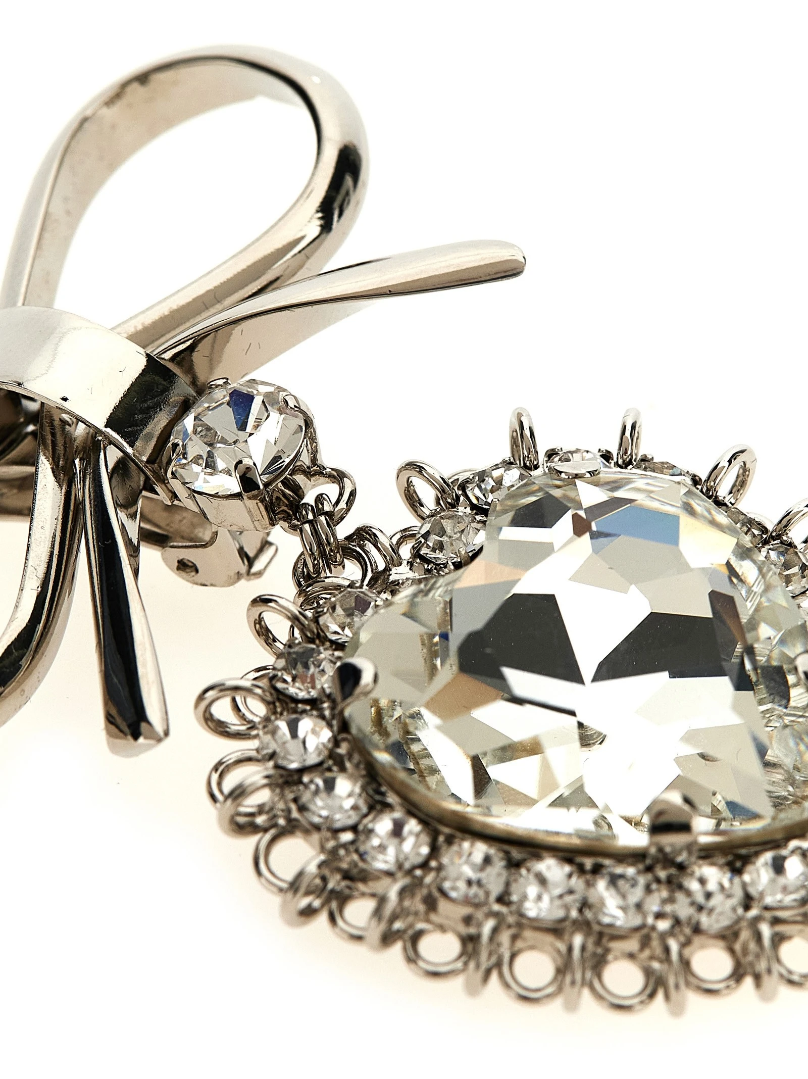 Metal bow earrings