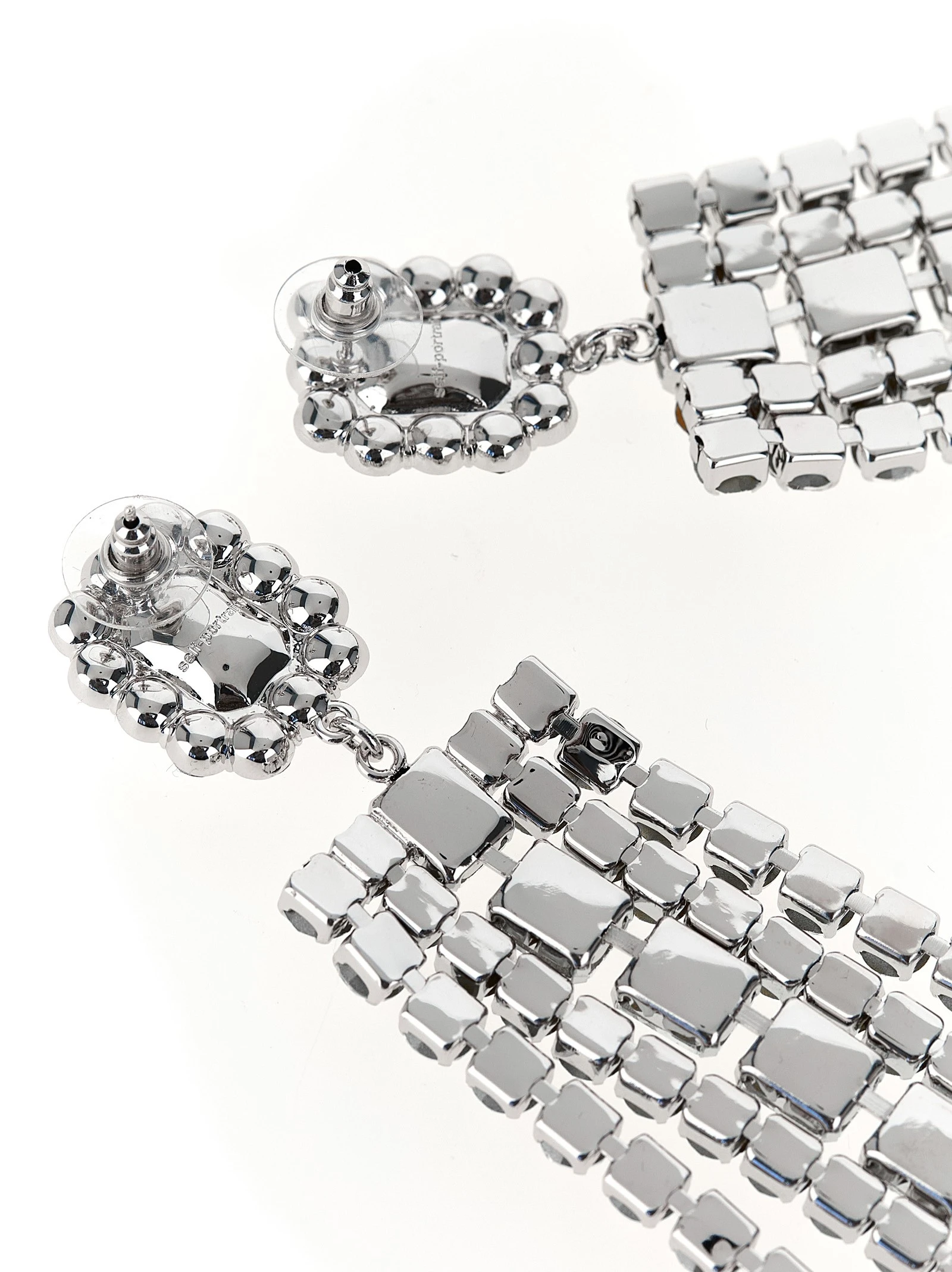 'Multi Crystal Droplet' earrings