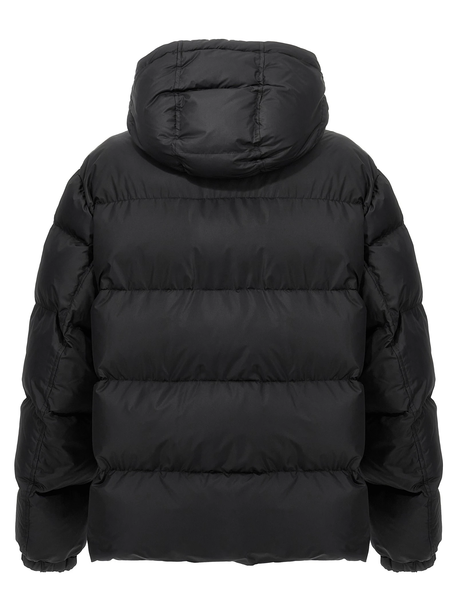 Logo plate down jacket
