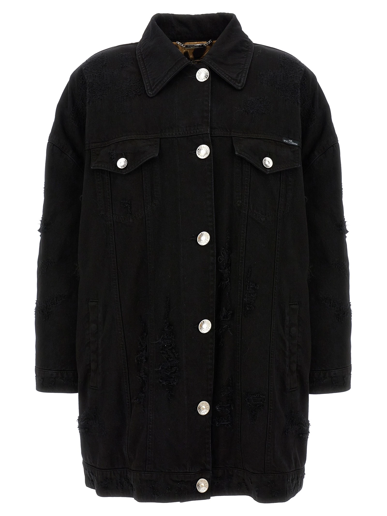 Denim long jacket