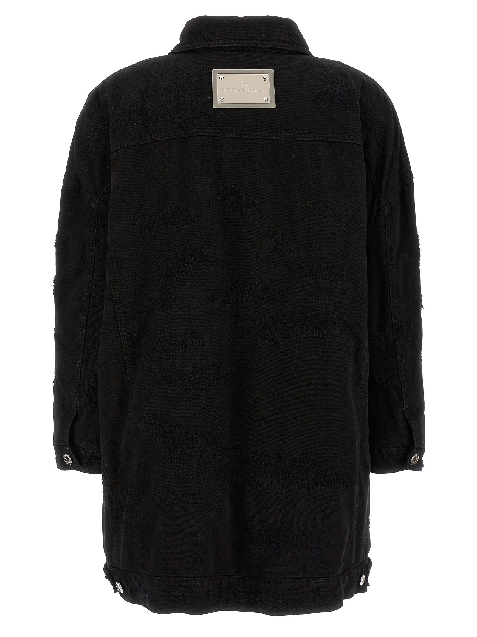 Denim long jacket