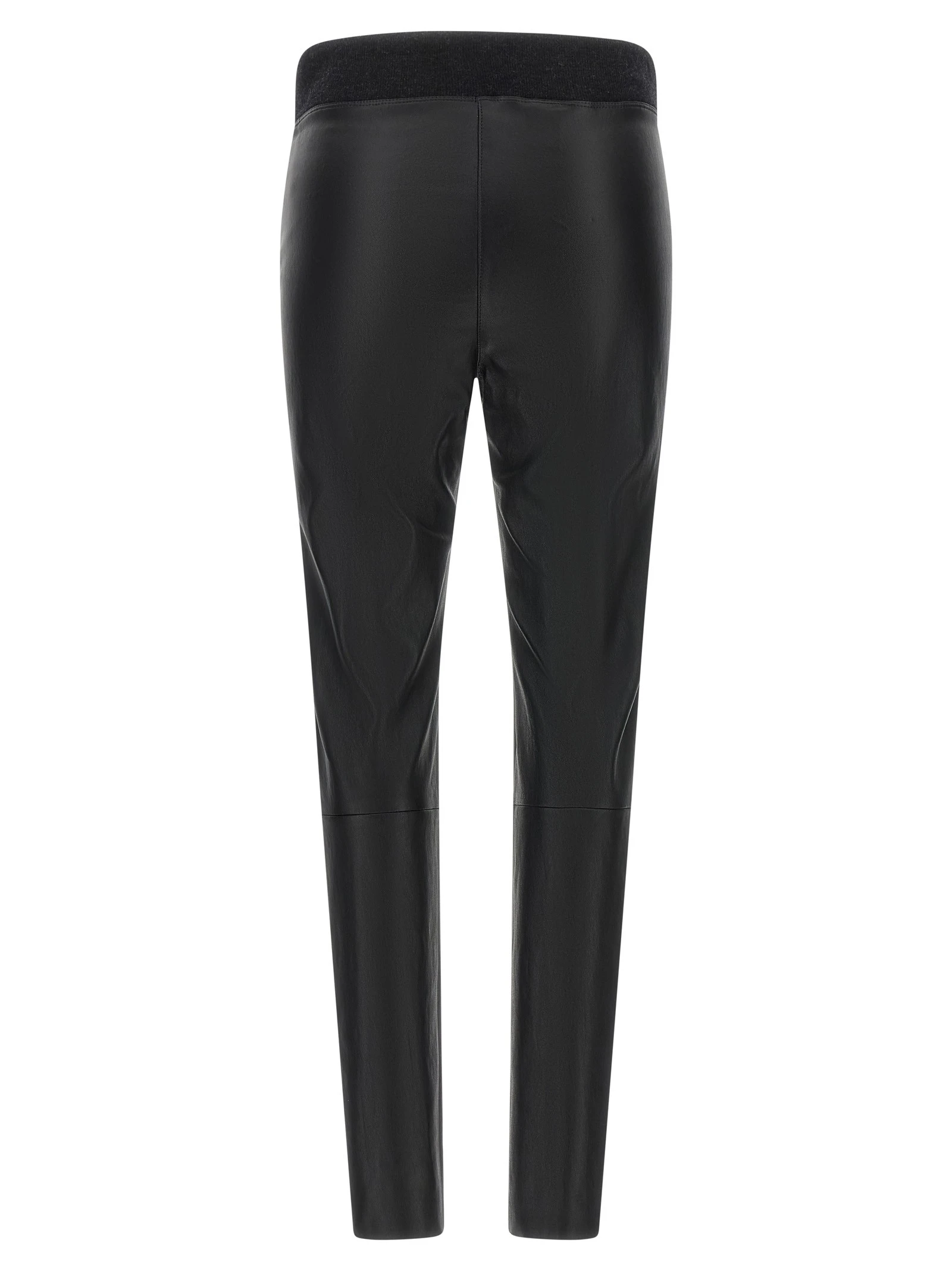 Stretch nappa leather leggings