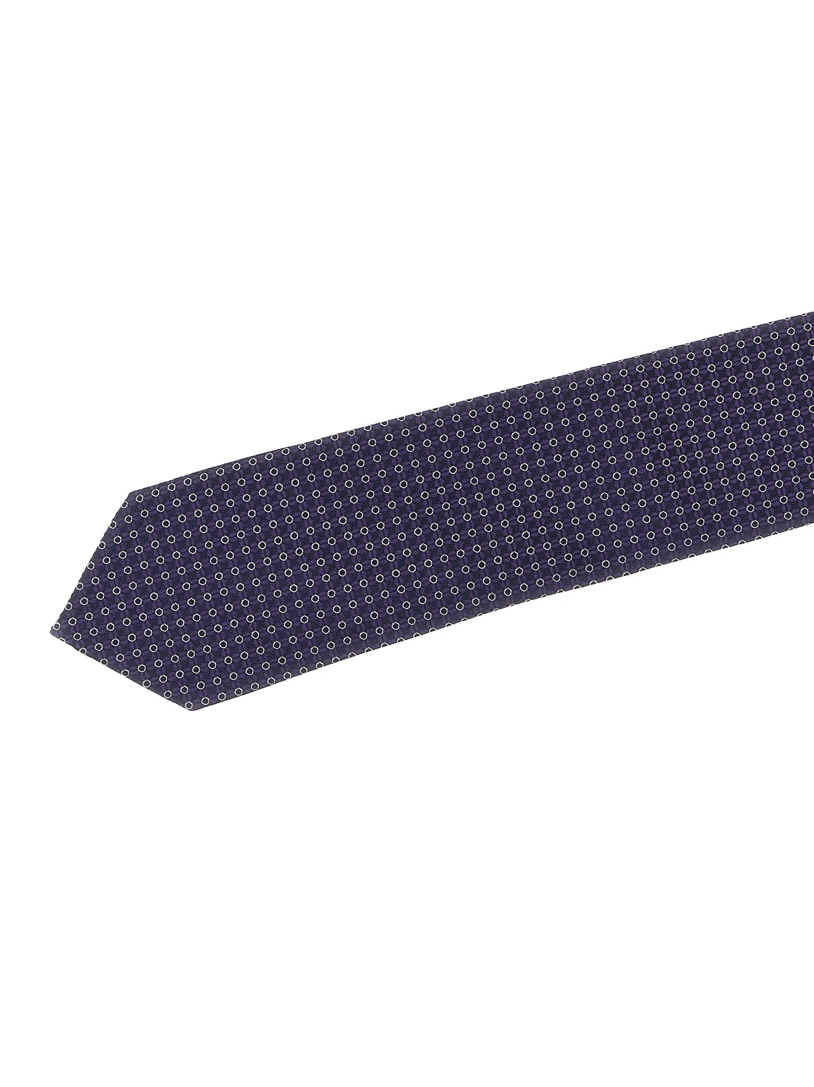 Patterned silk tie