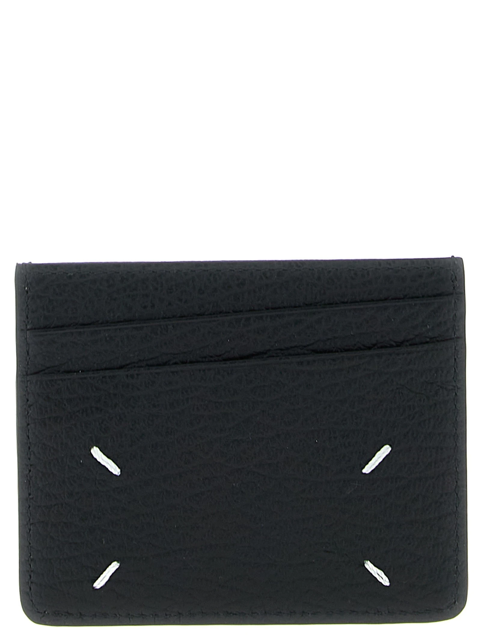 Four Stitches hammered leather card holder