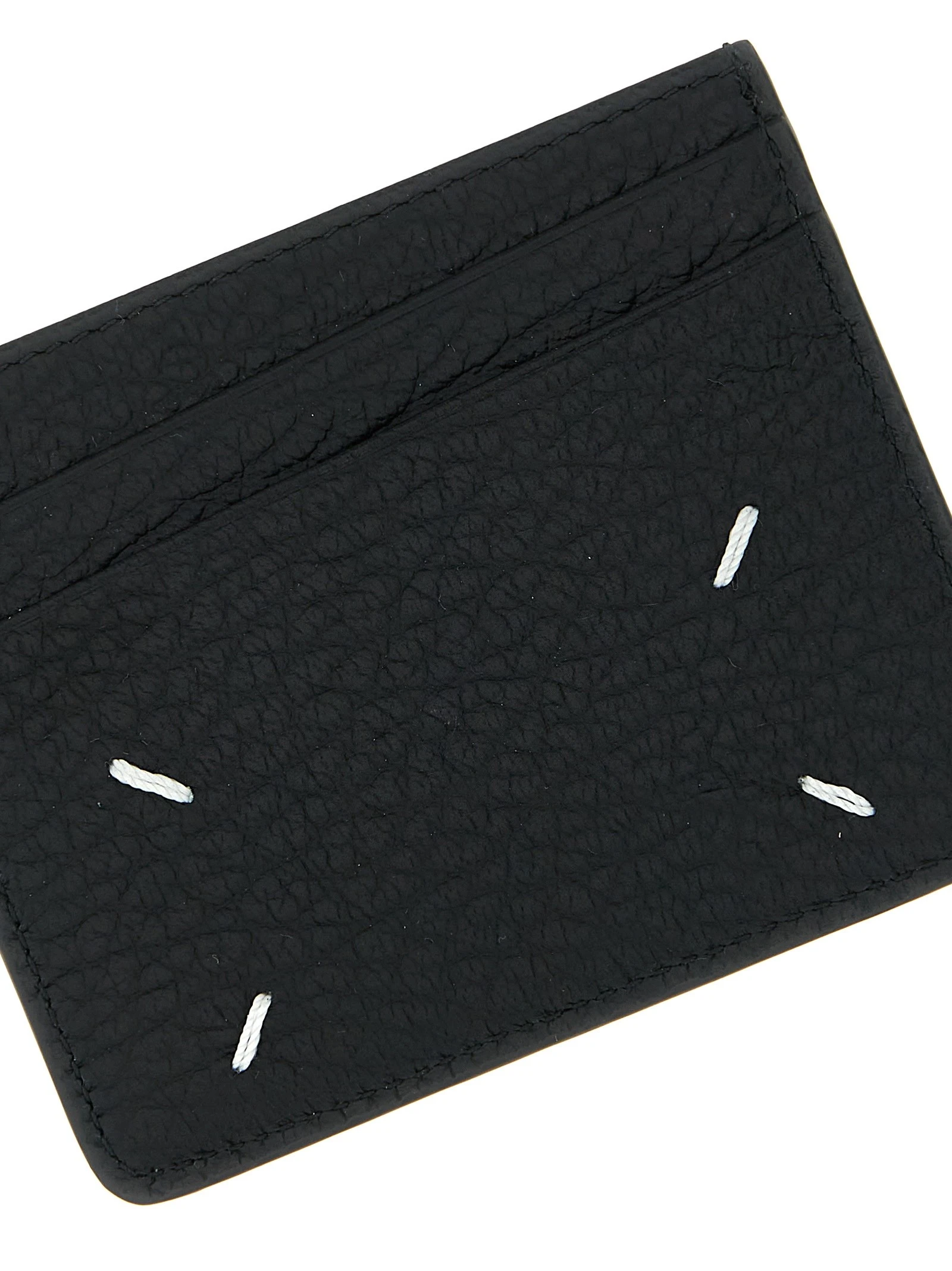 Four Stitches hammered leather card holder