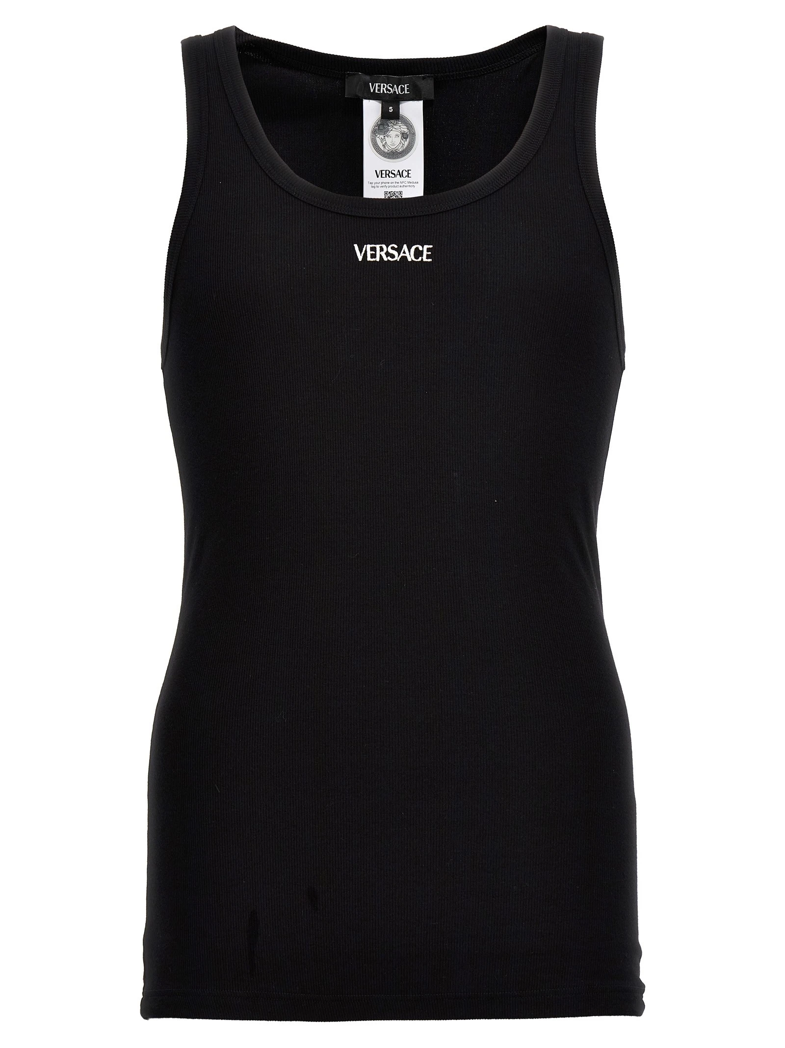 Logo embroidery tank top