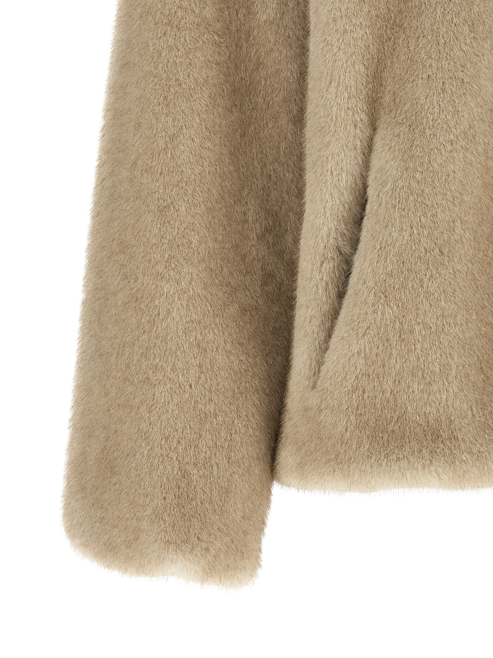 Eco fur hooded