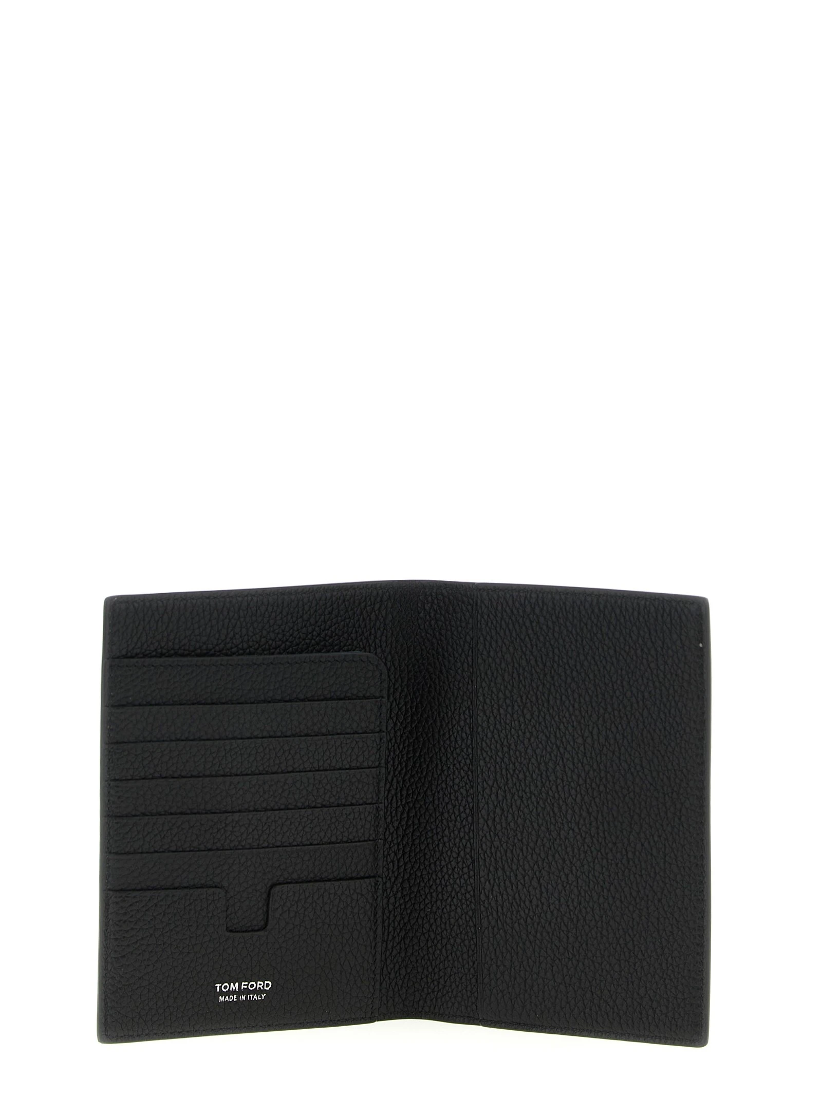 Hammered leather passport holder