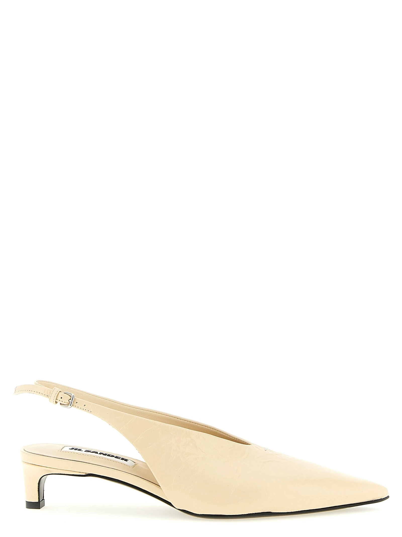 Leather slingback