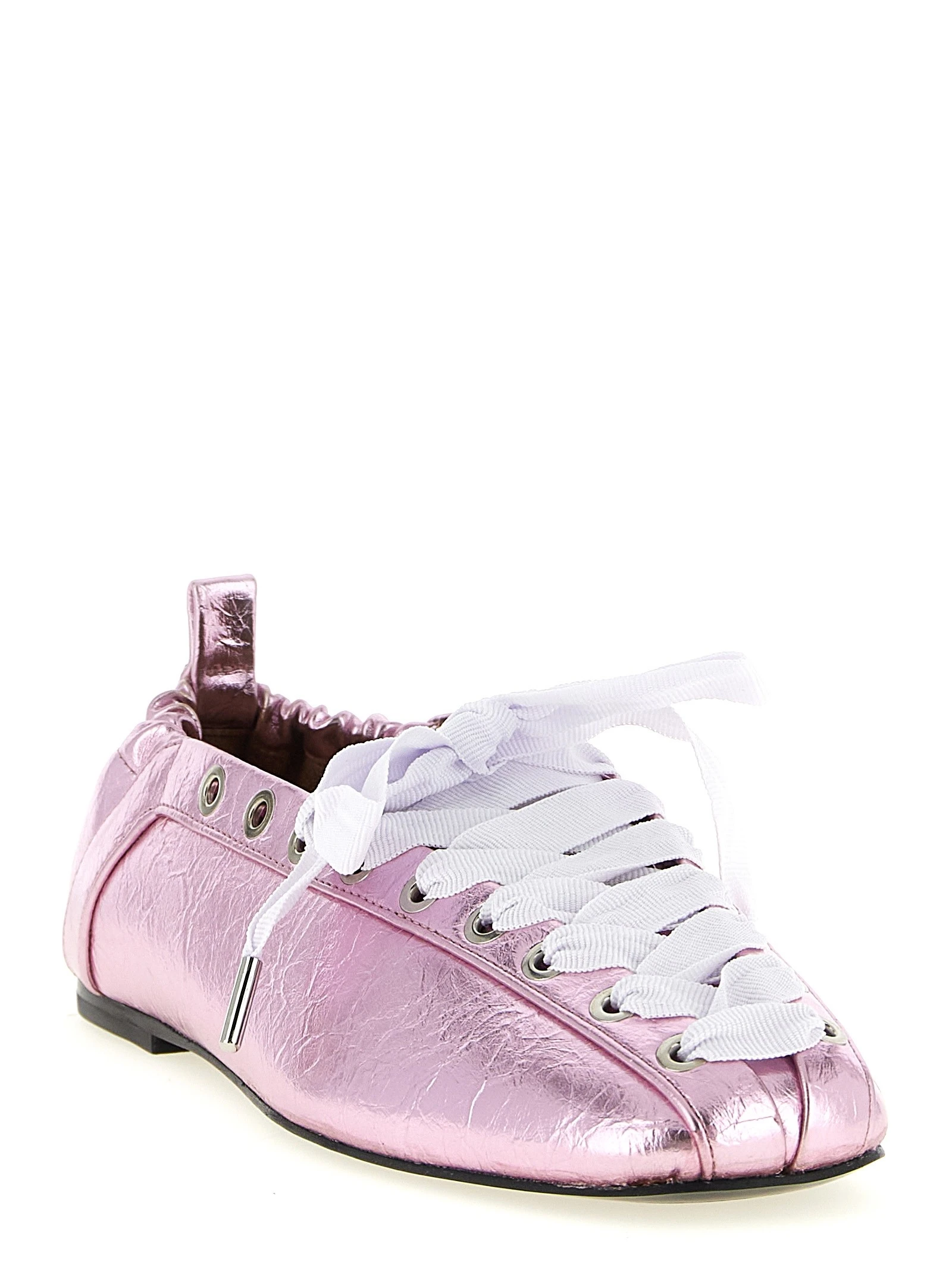 'Lace-Up' ballet flats