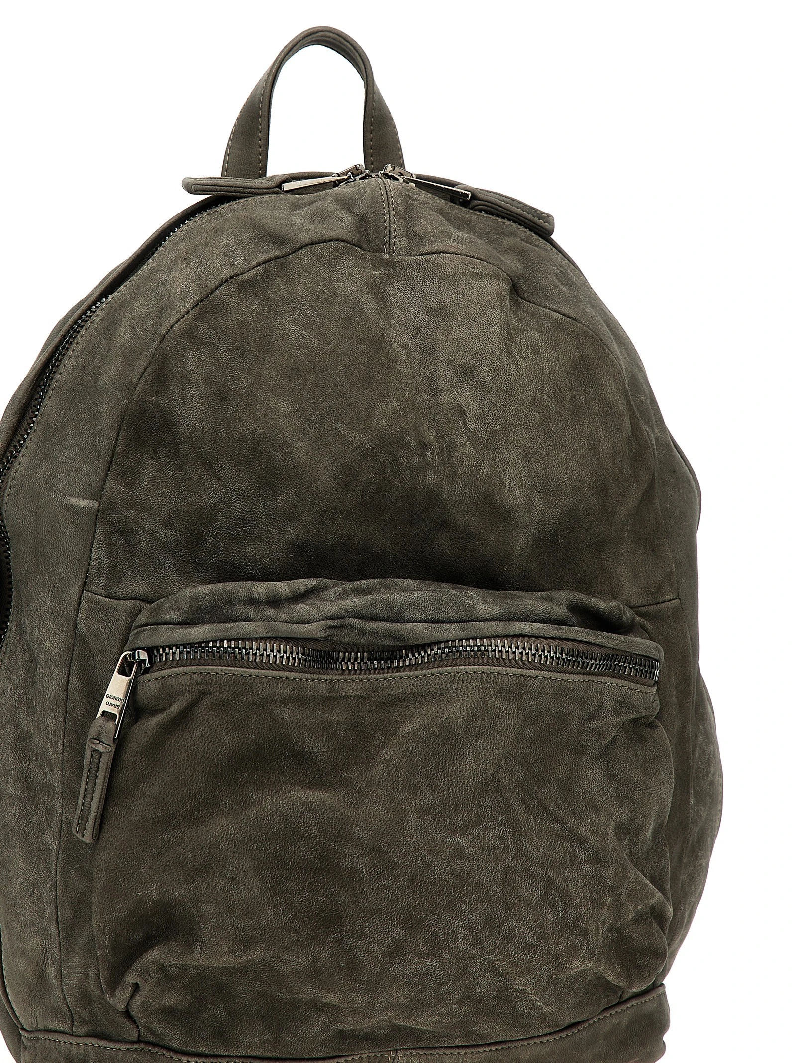Leather backpack