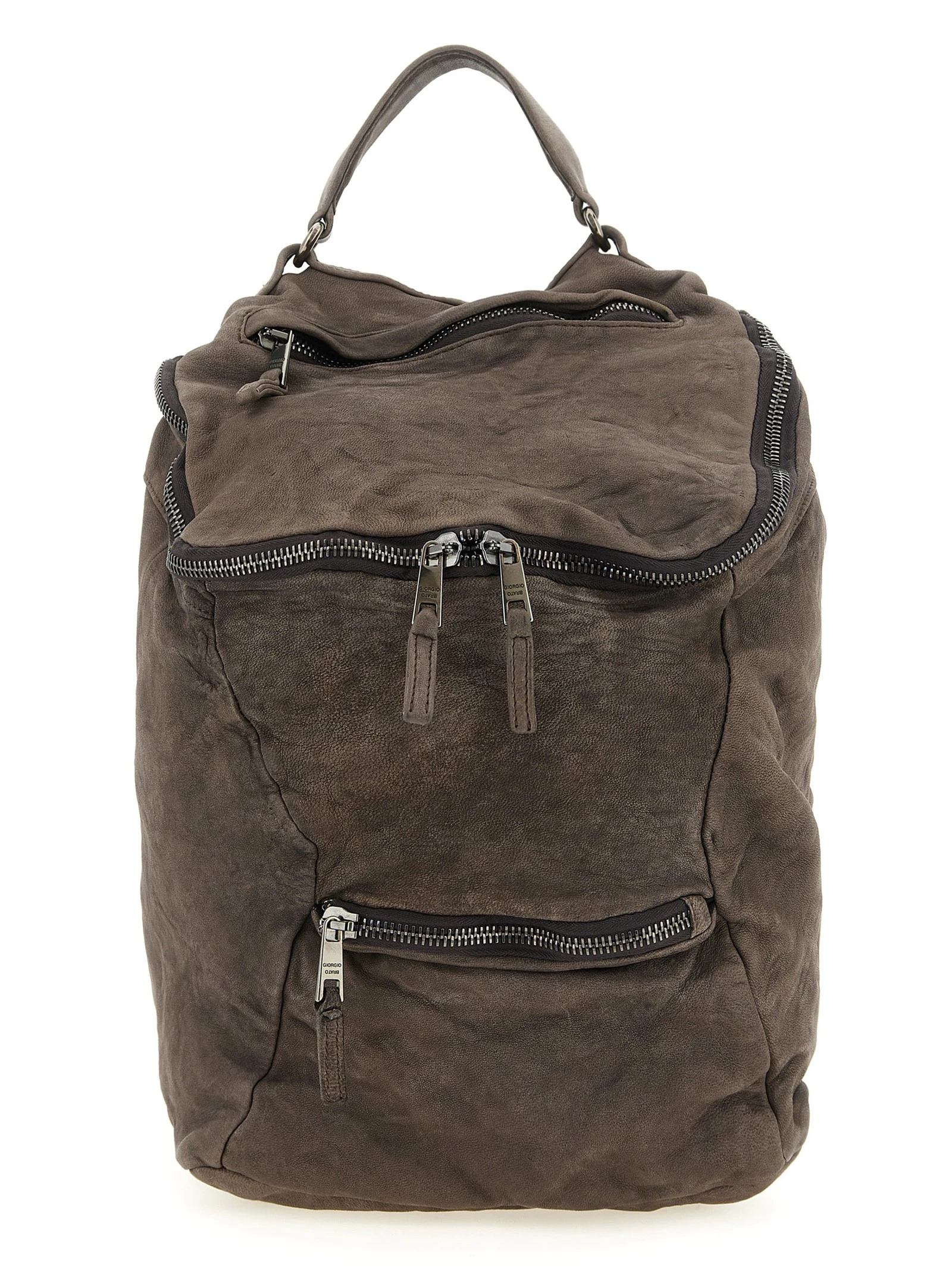 Leather backpack