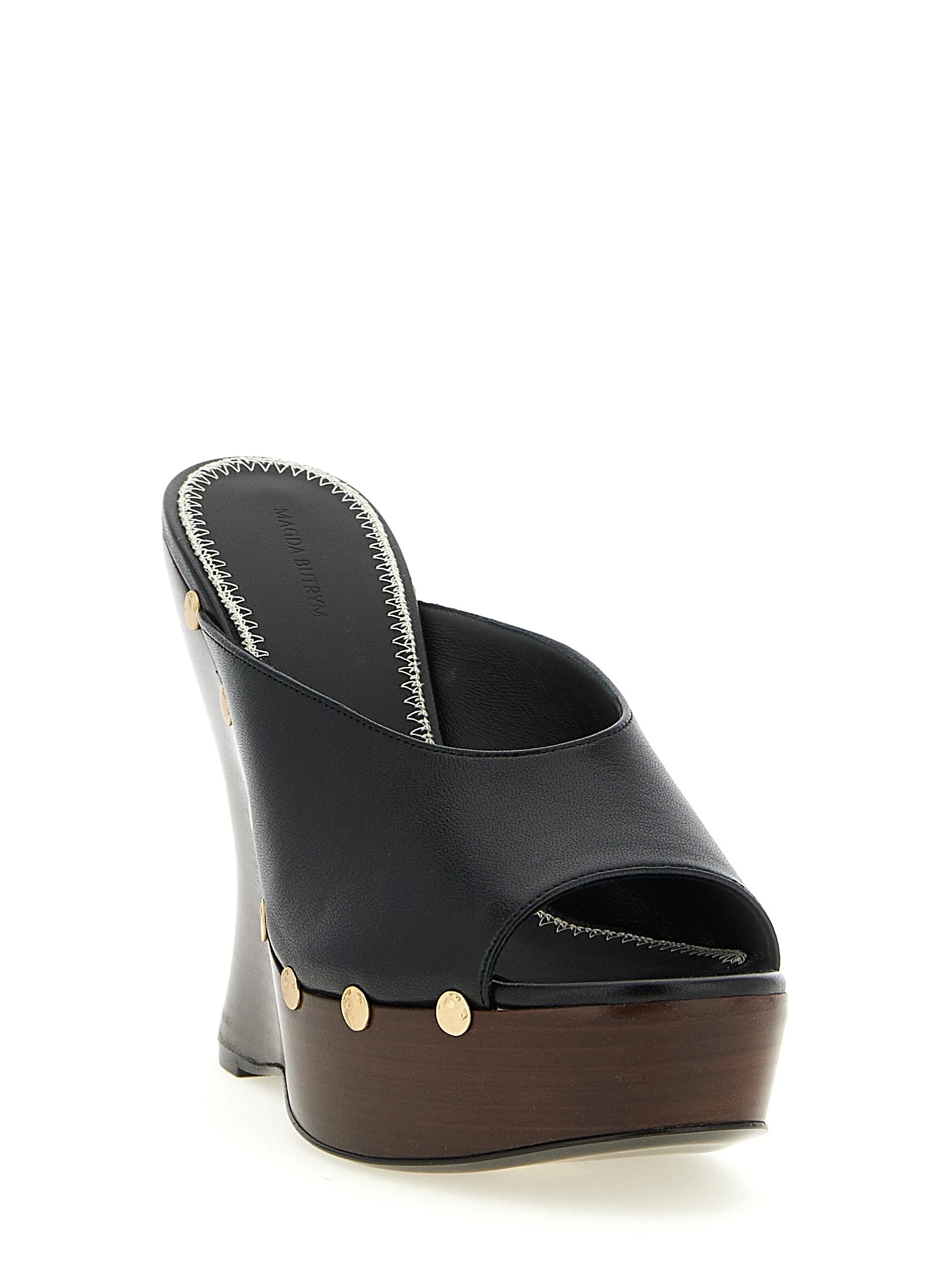 Leather mules