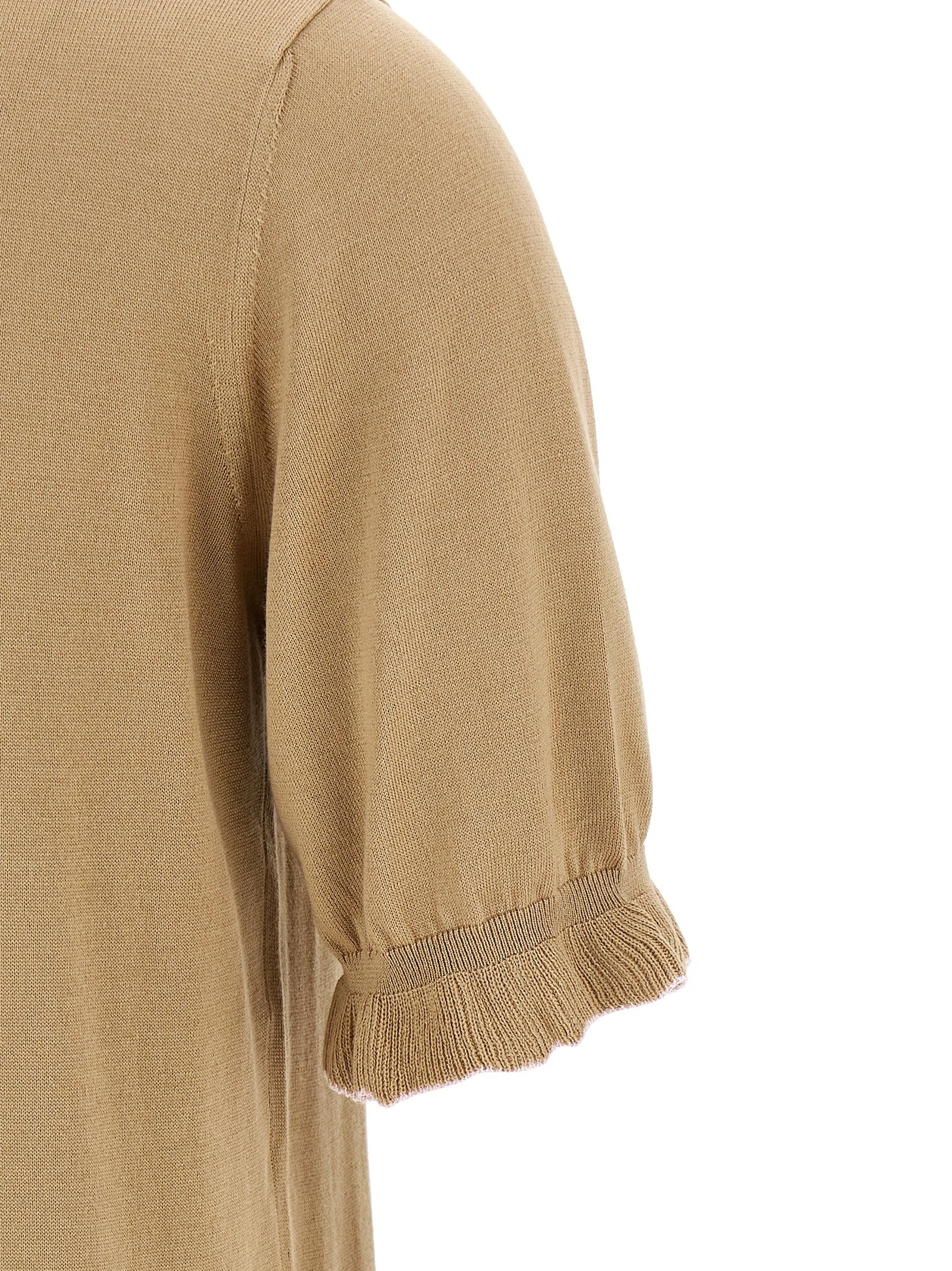 Cotton silk polo shirt