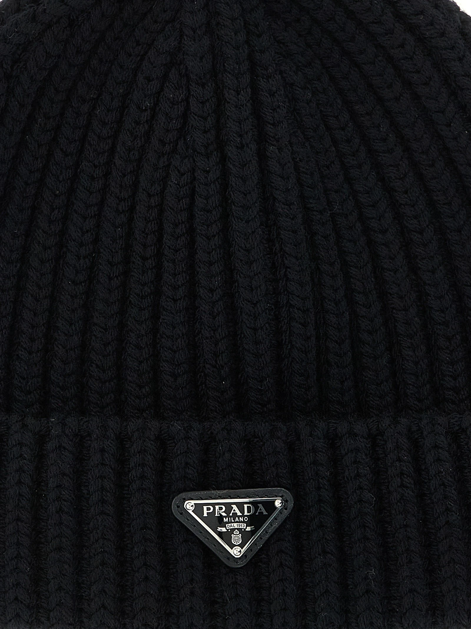 Triangle logo beanie