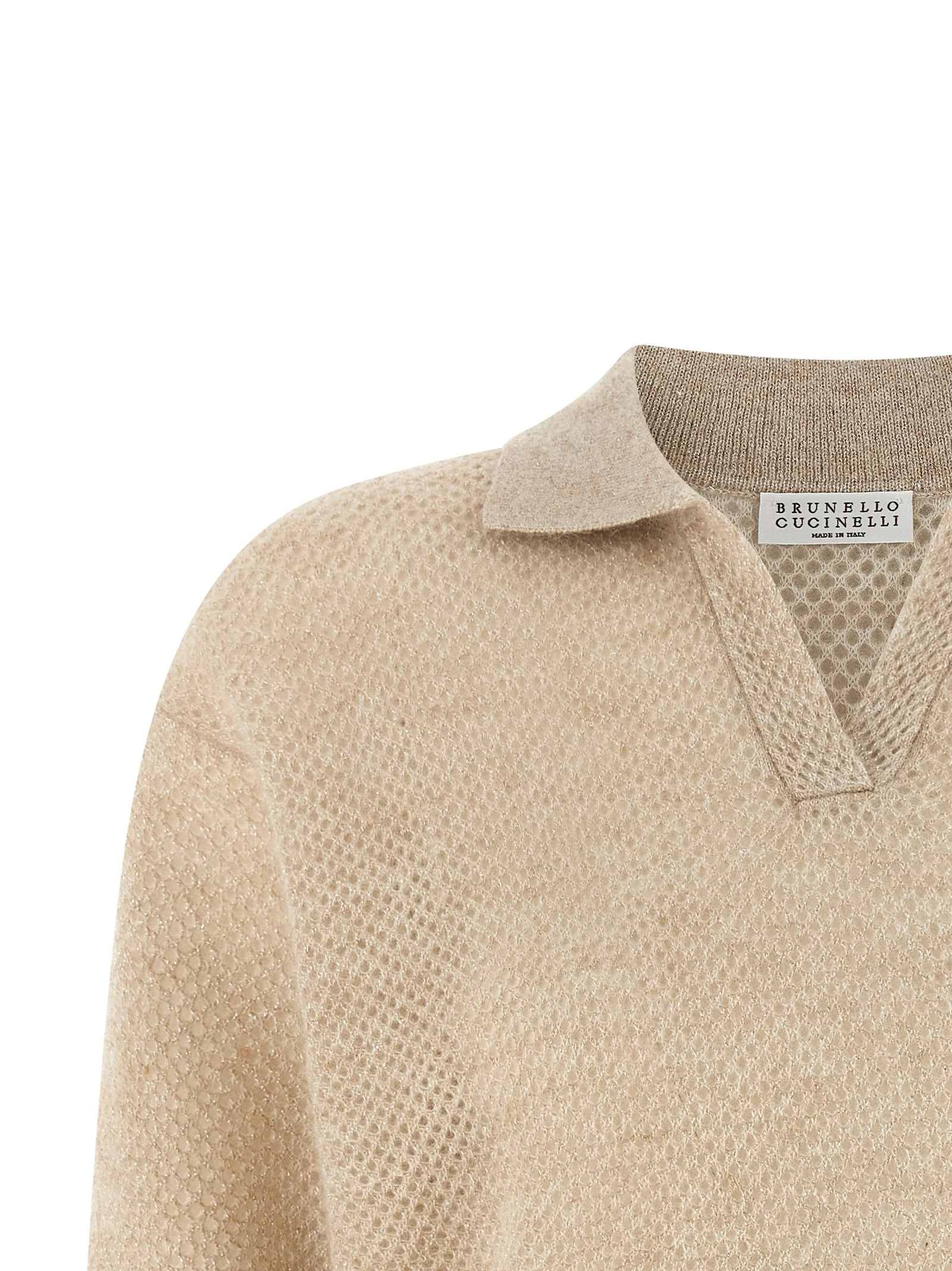 Waffle processing polo shirt