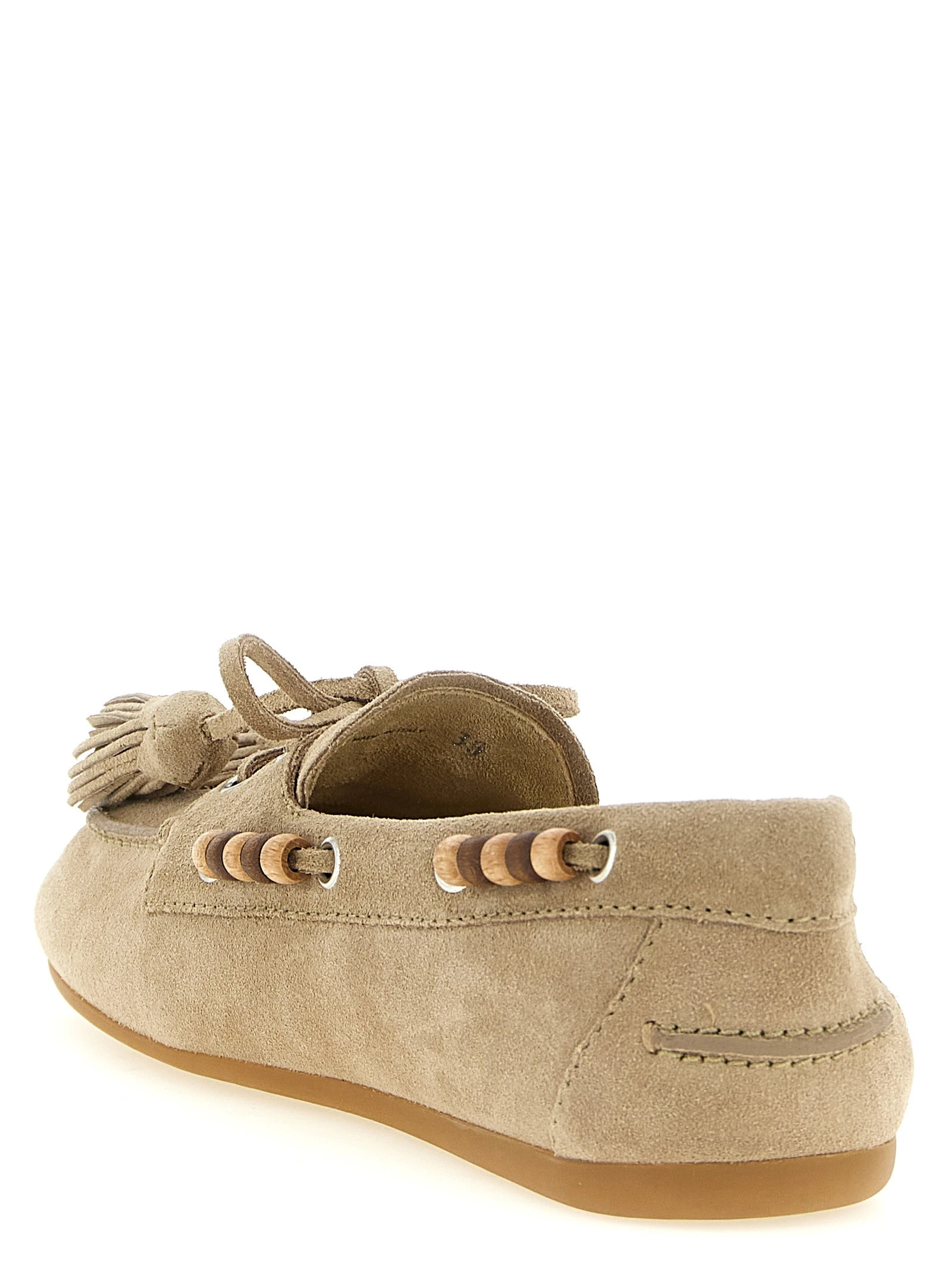 Suede boat shoe