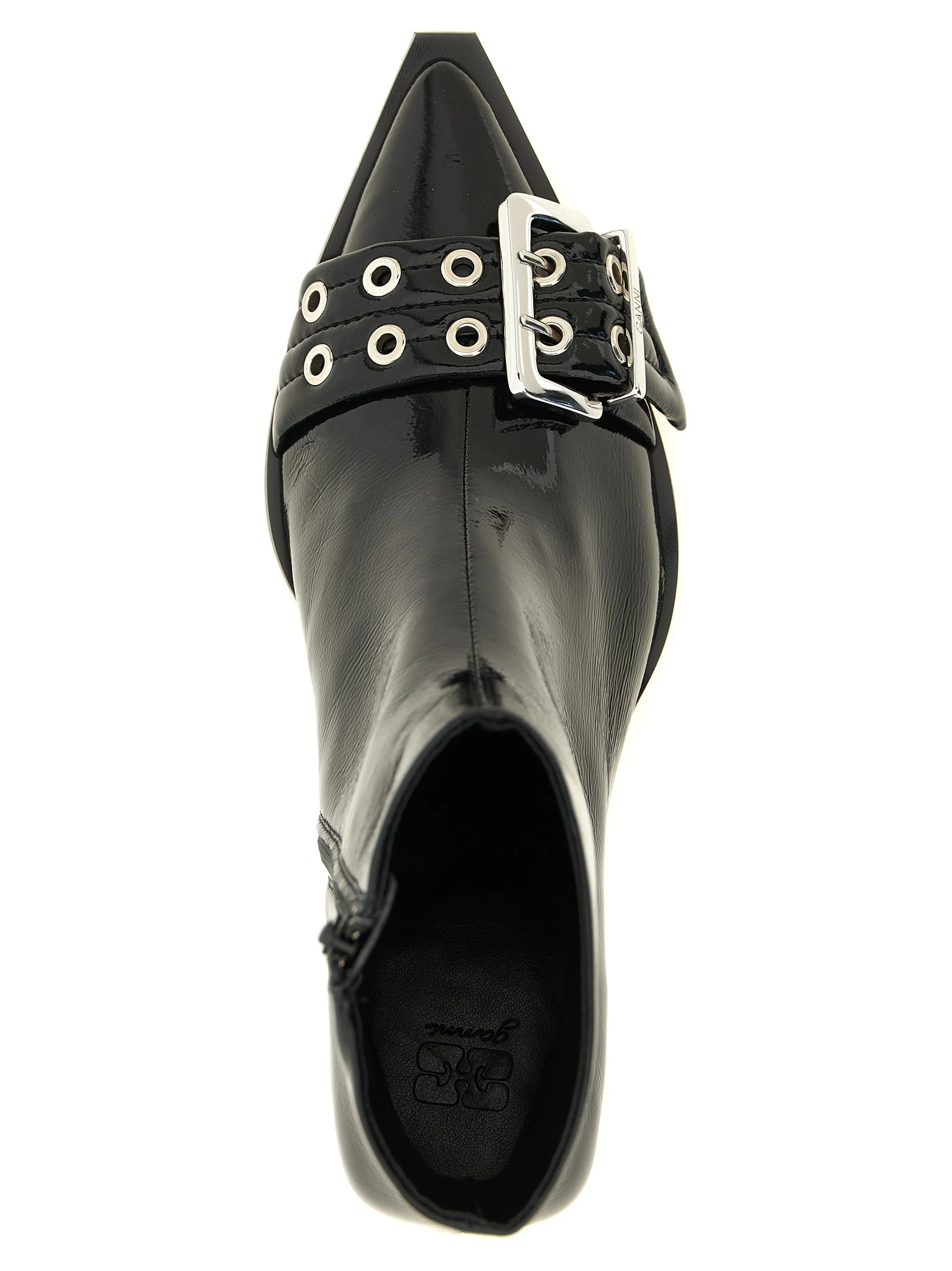 'Buckle' ankle boots