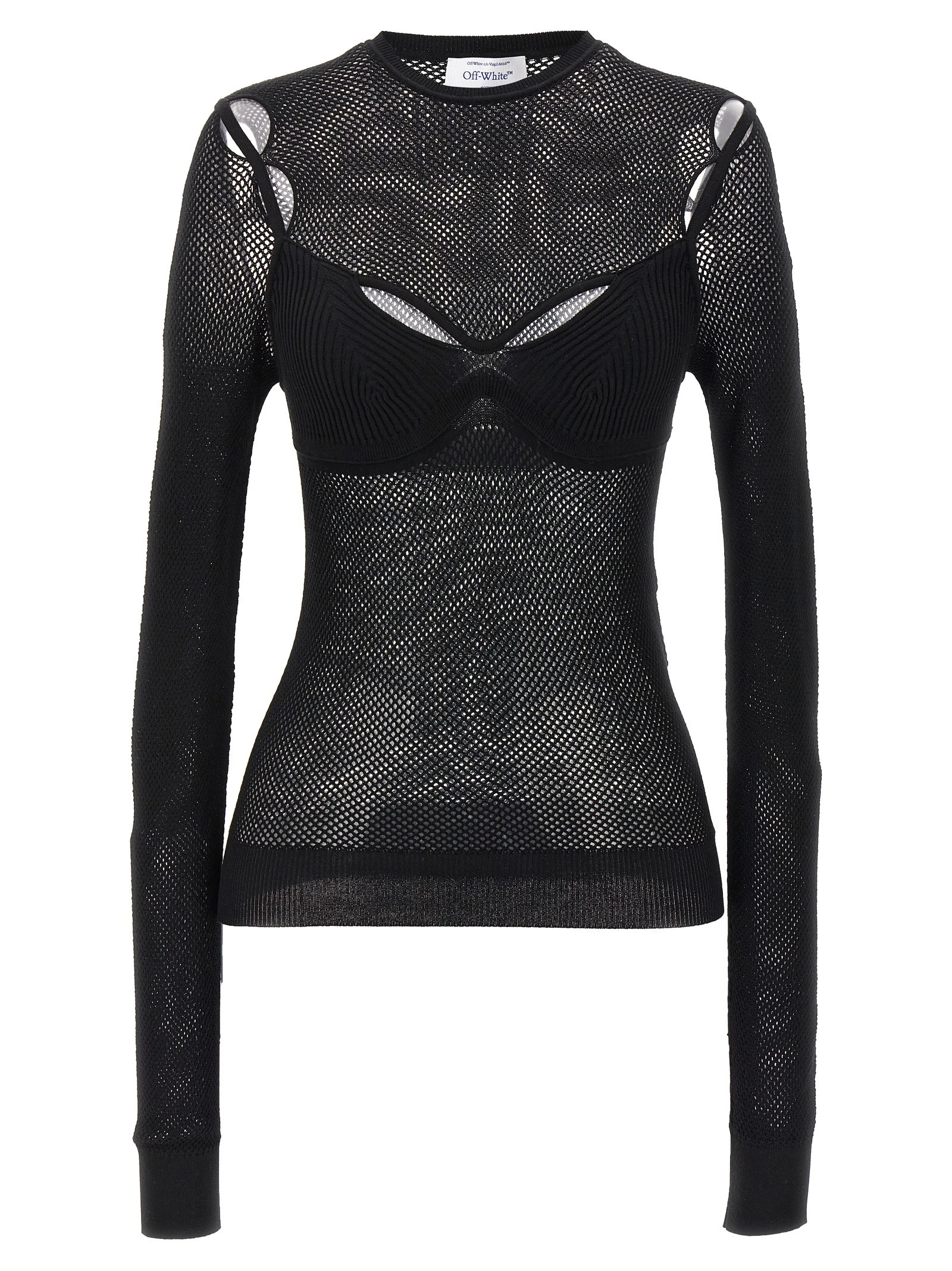 'Net Arrow Bralette' top