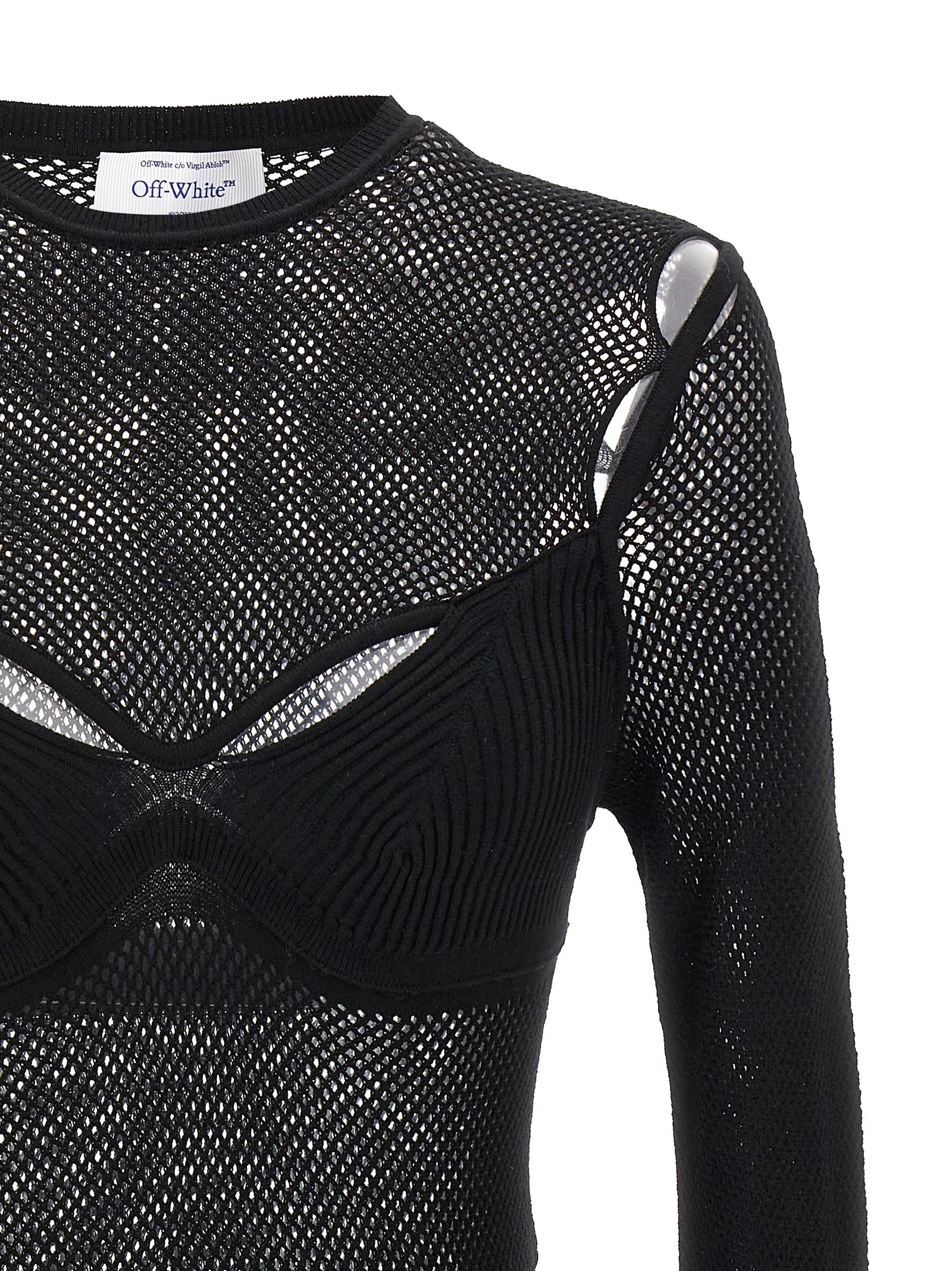 'Net Arrow Bralette' top