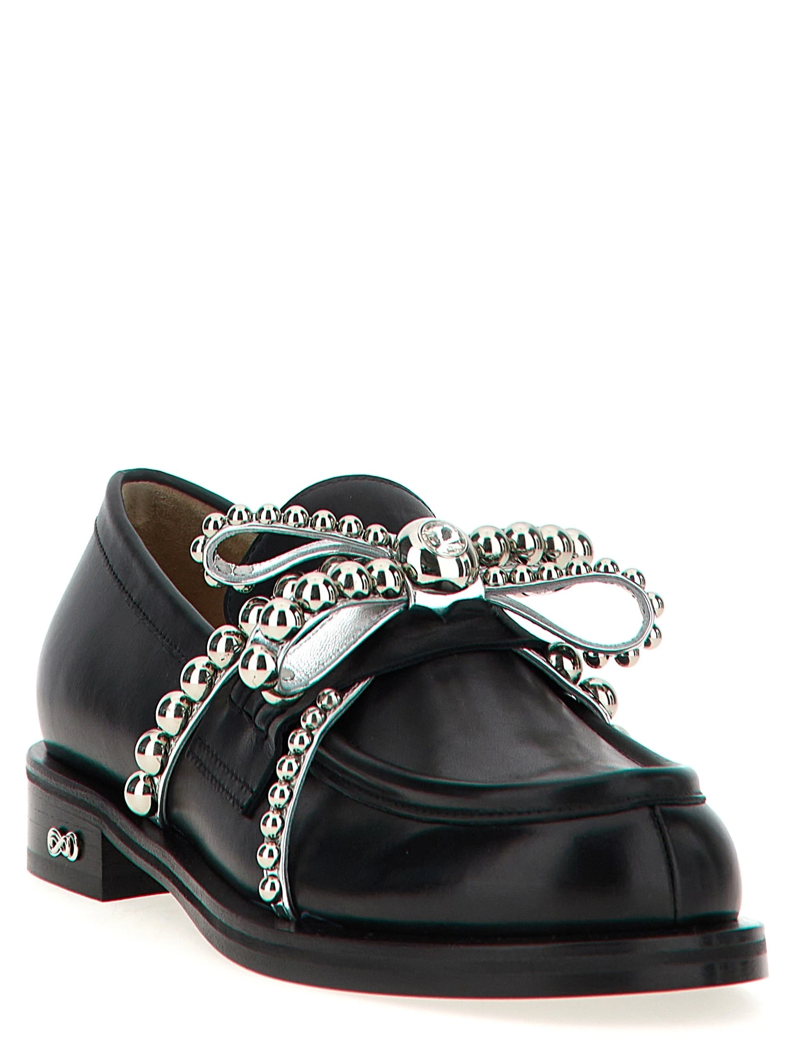 'Crystal Studs' loafers
