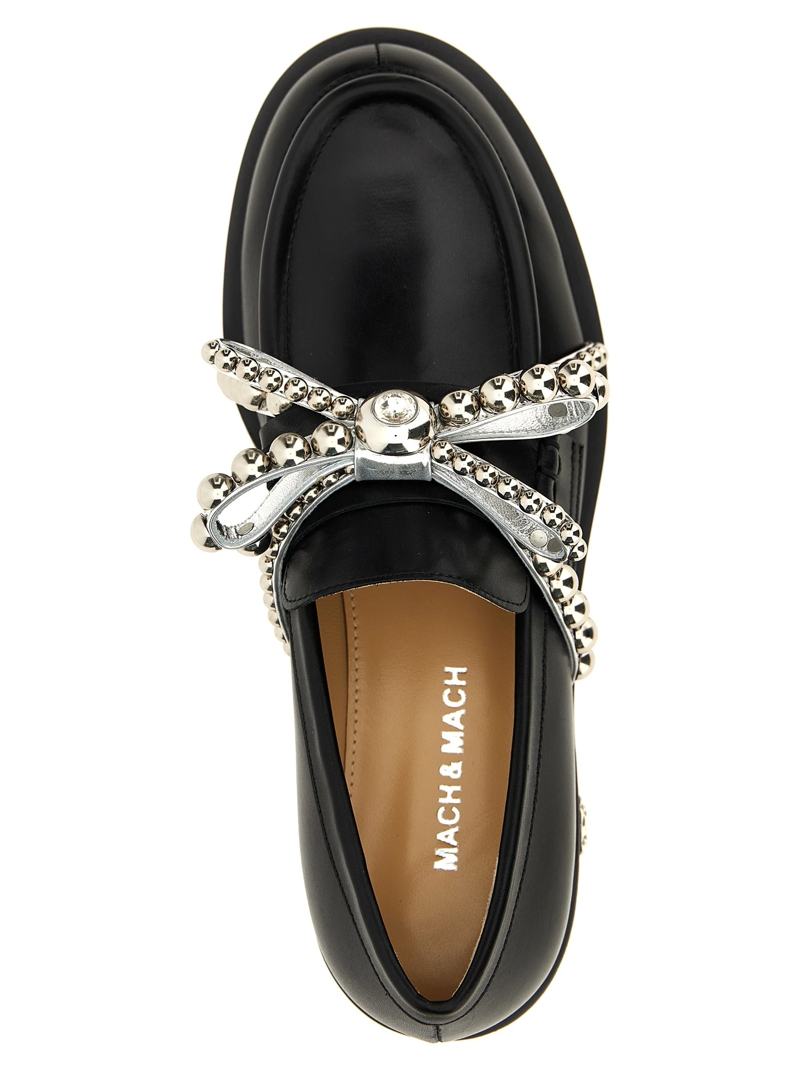 'Crystal Studs' loafers