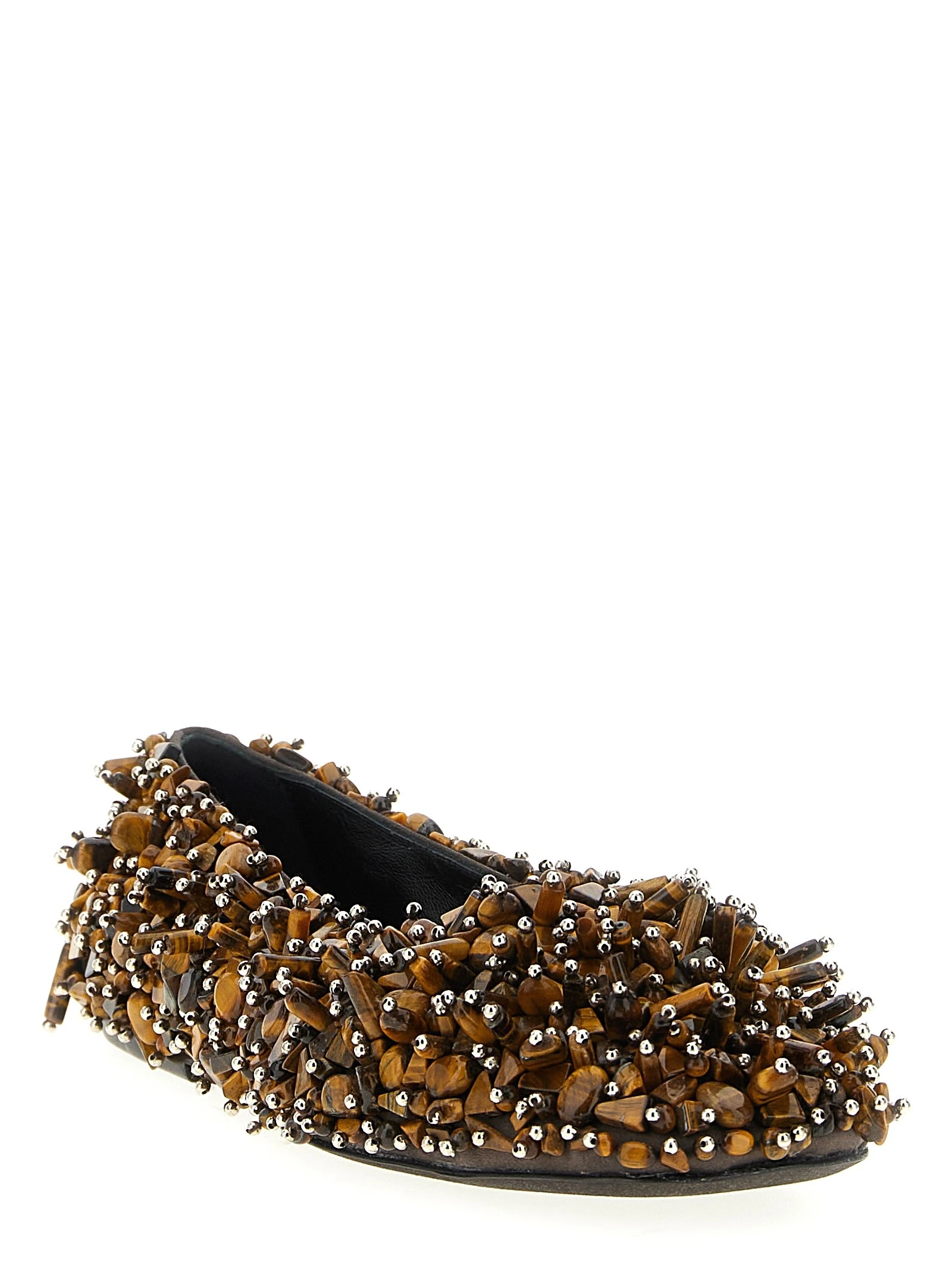 Beaded ballet flats