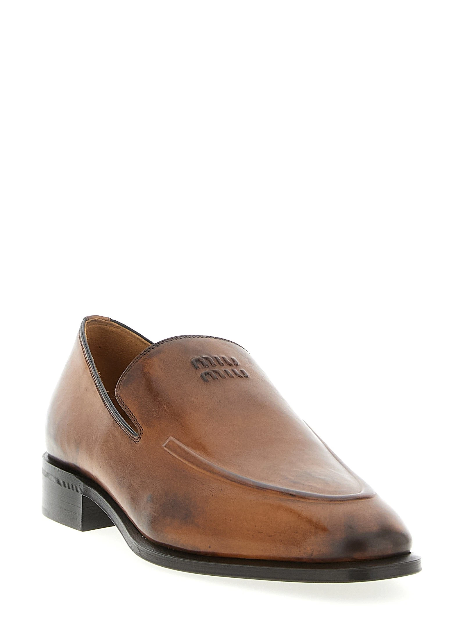 Leather loafers