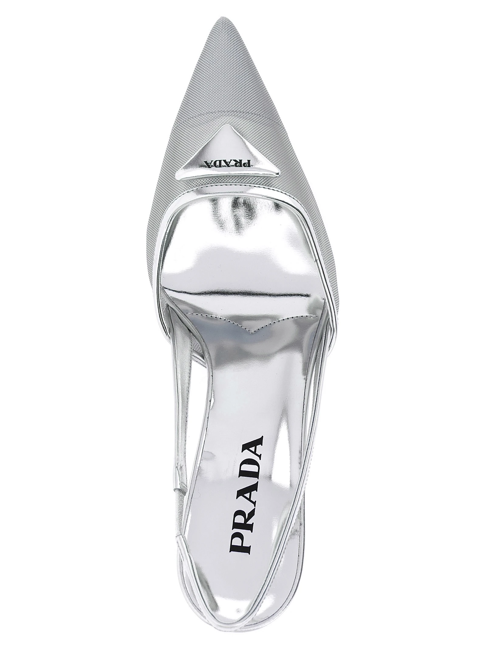 Triangle logo slingback