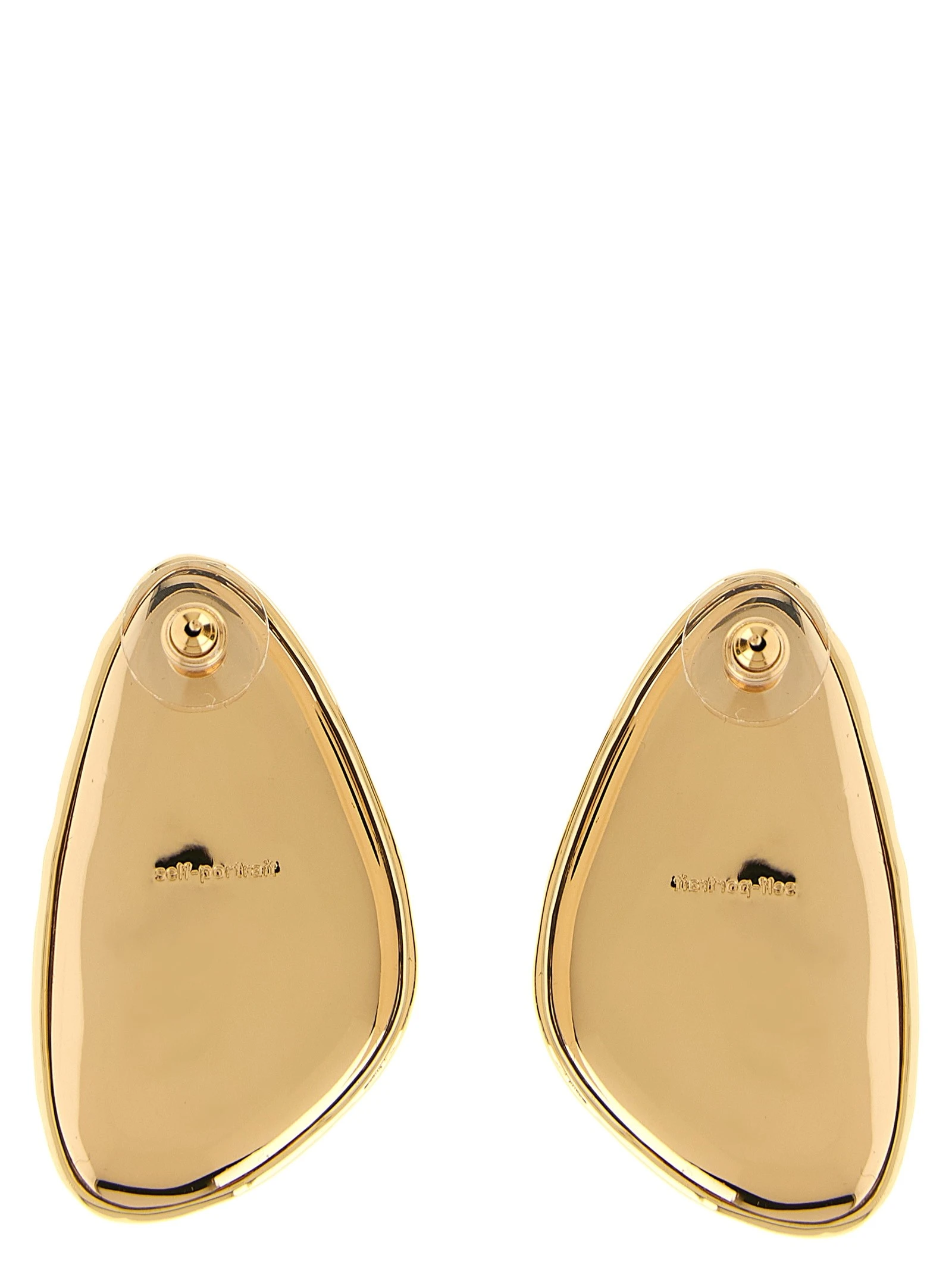 'Hammered Gold Crystal' earrings