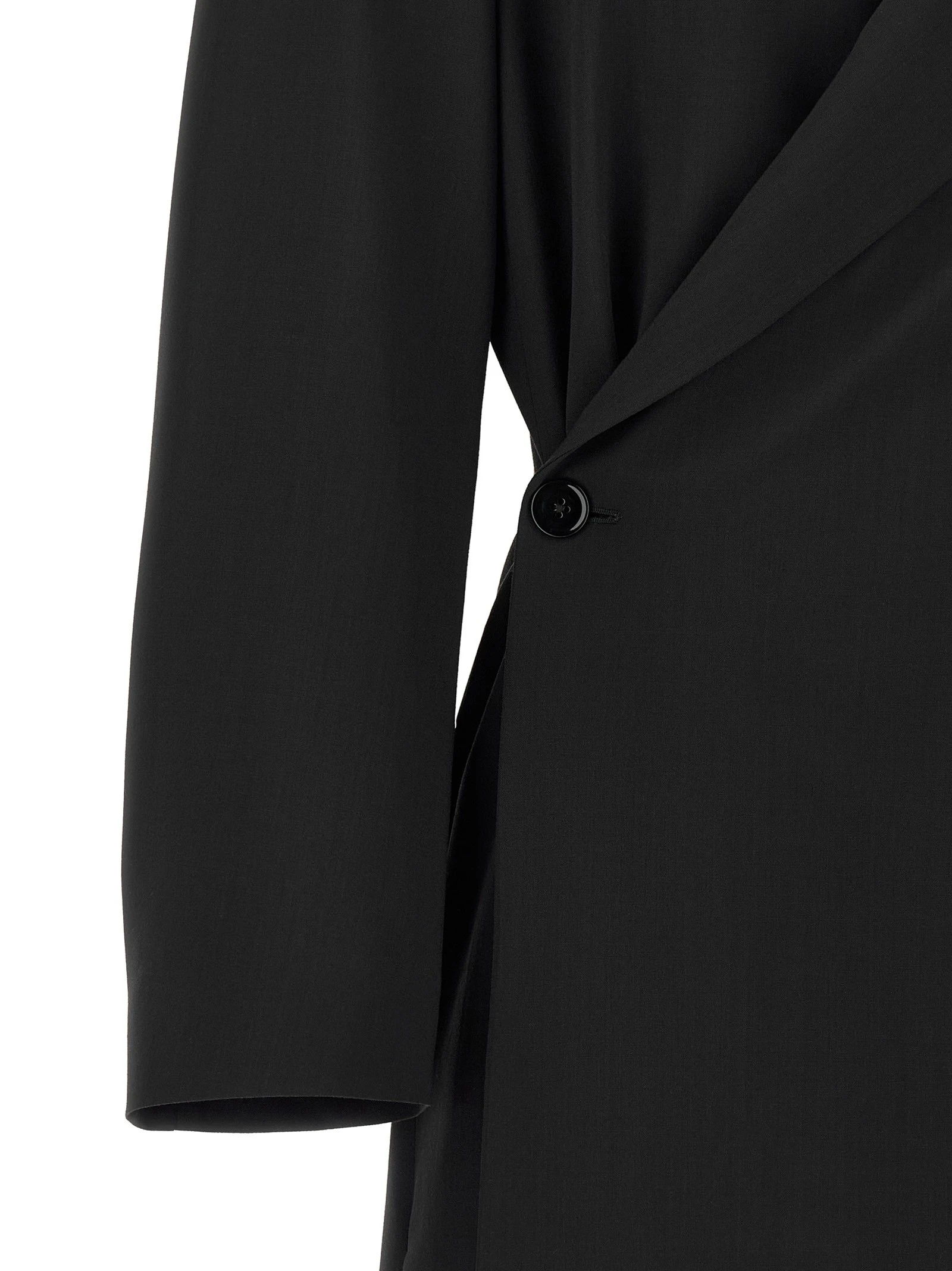 Wool crêpe coat