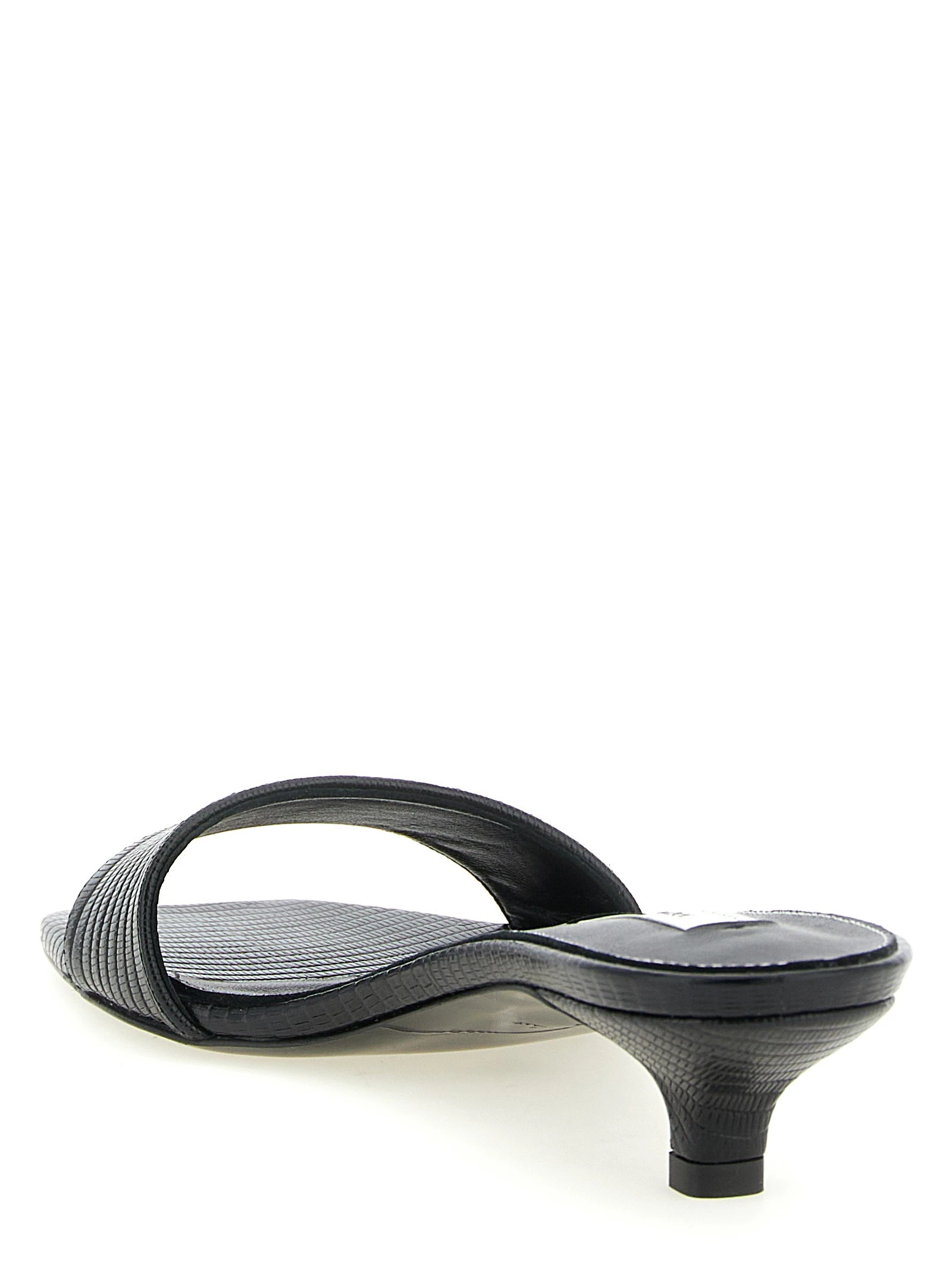 Lizard leather sandals