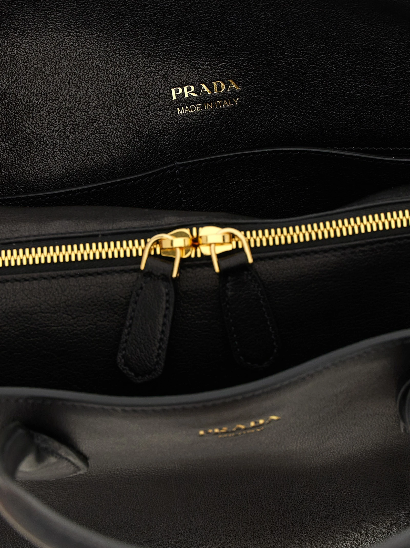 Large leather shopping bag