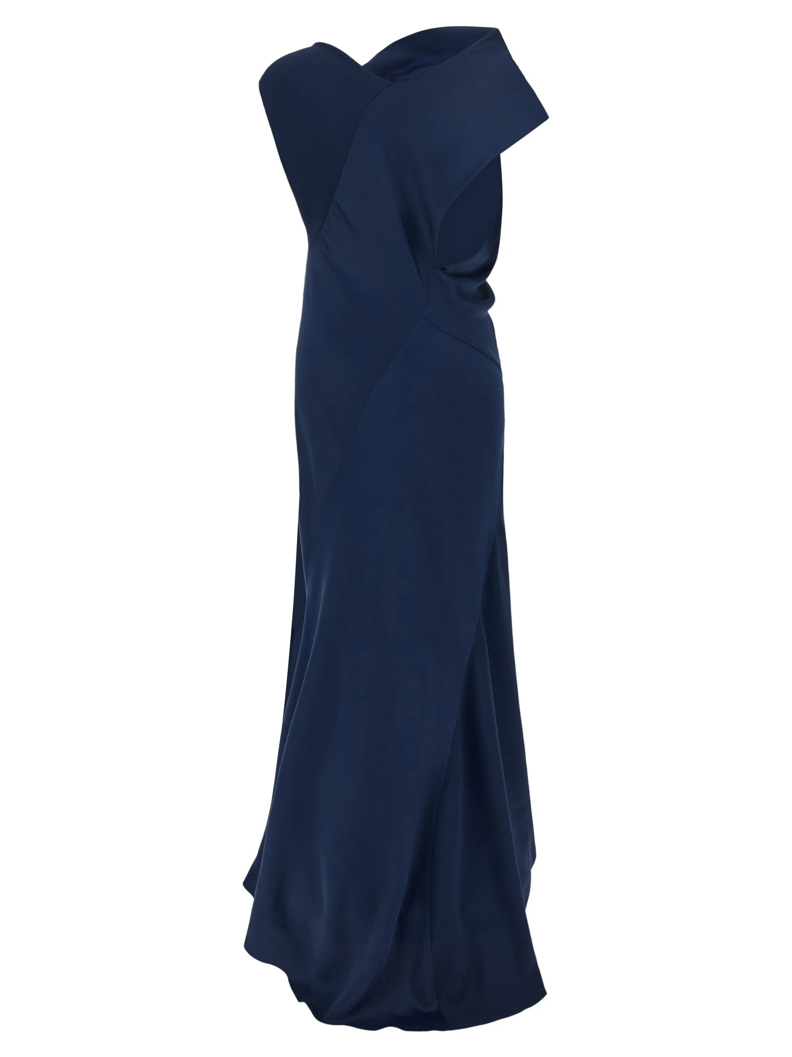 Draped asymmetrical dress