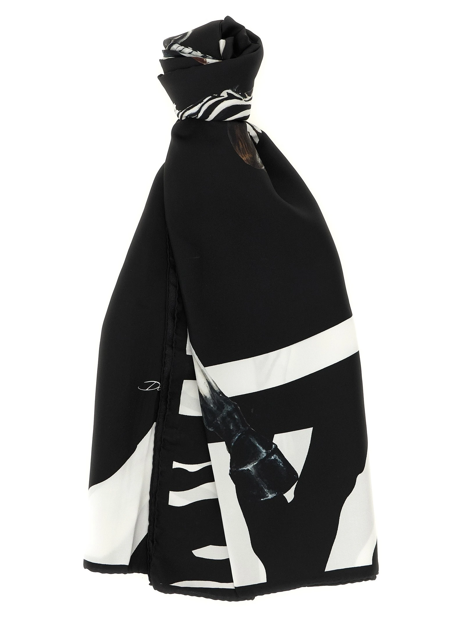 Zebra print scarf
