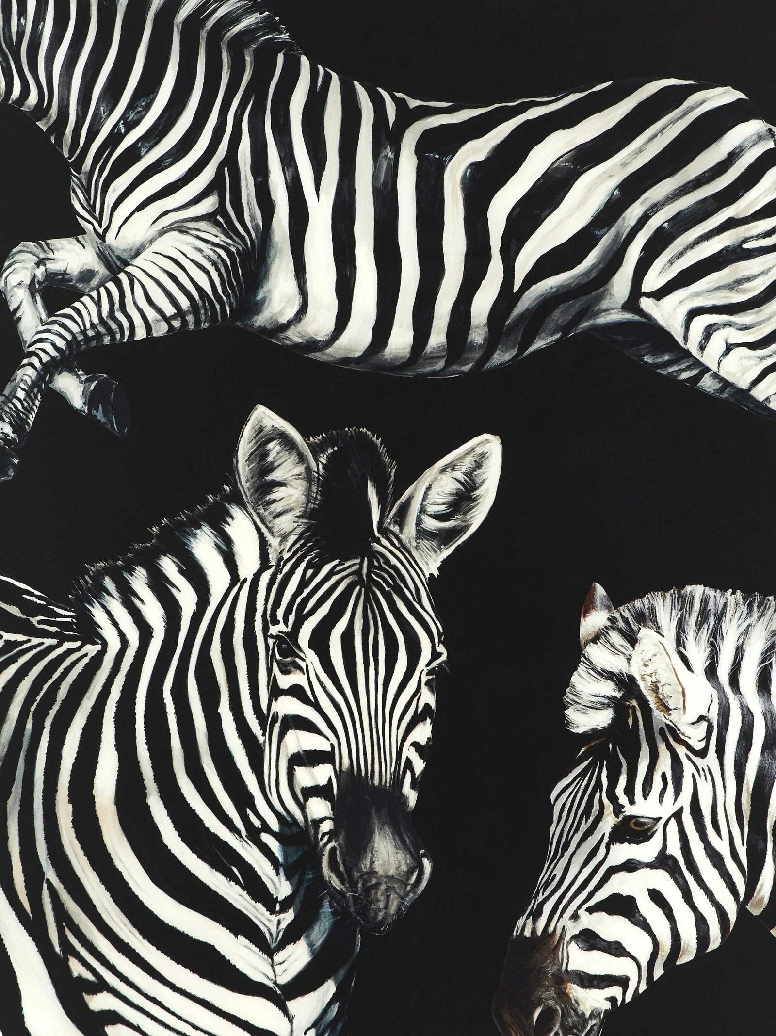 Zebra print scarf