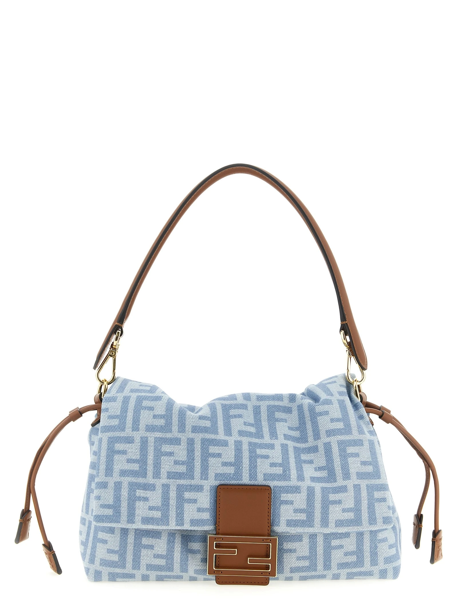 Mamma Baguette Light Denim crossbody bag