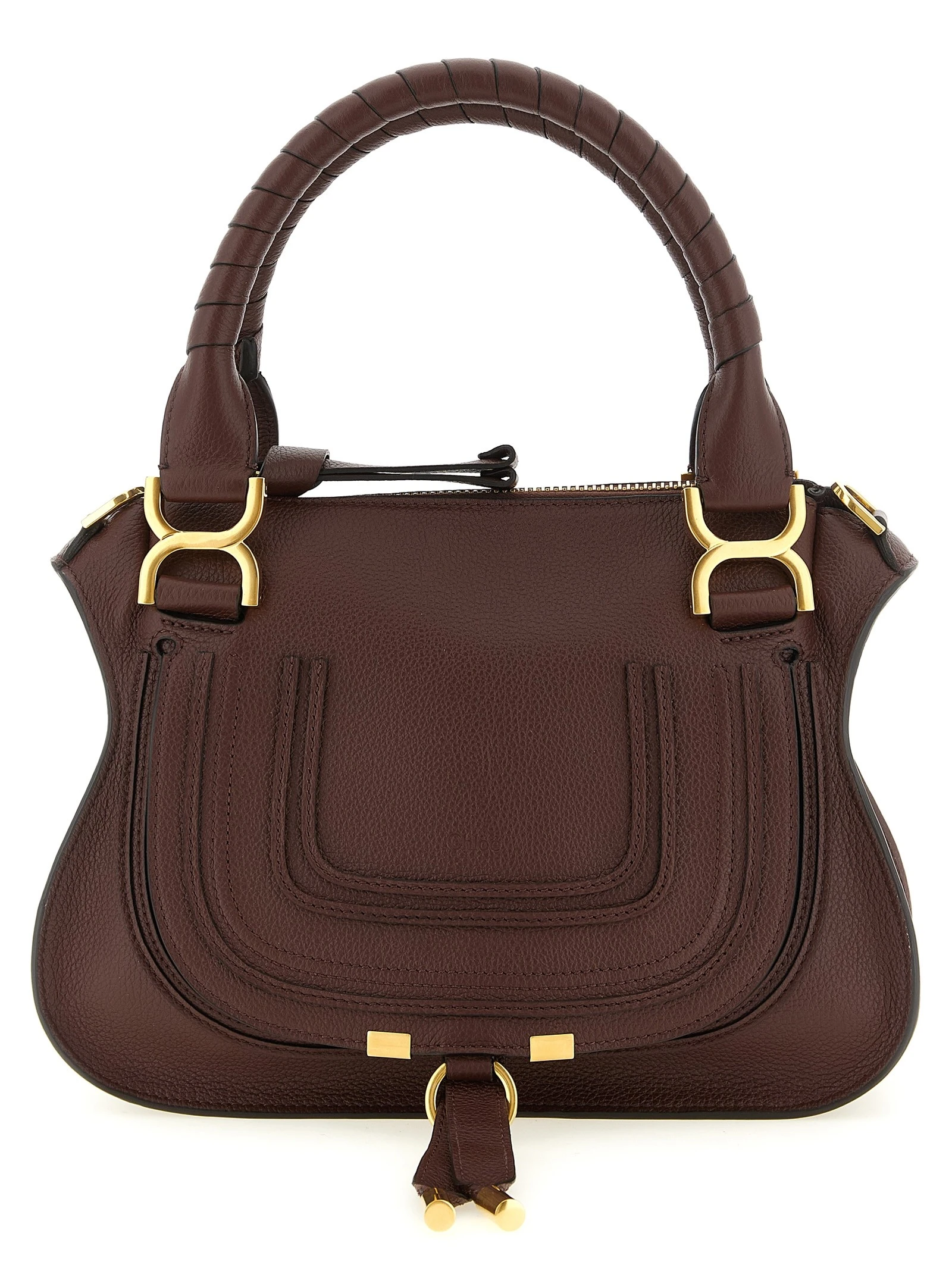 'Marcie' bag with saddle stitching