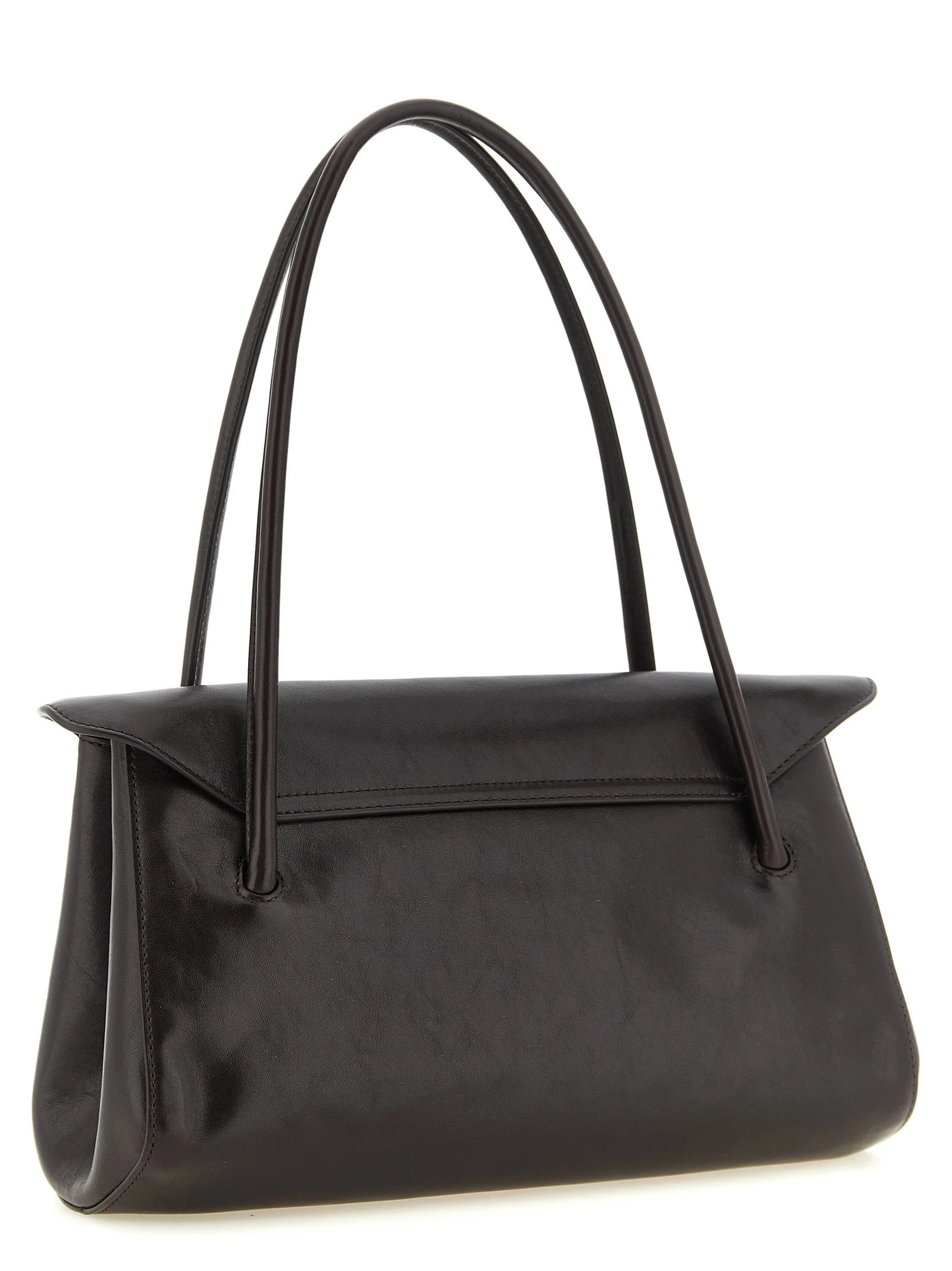E/W leather shoulder bag