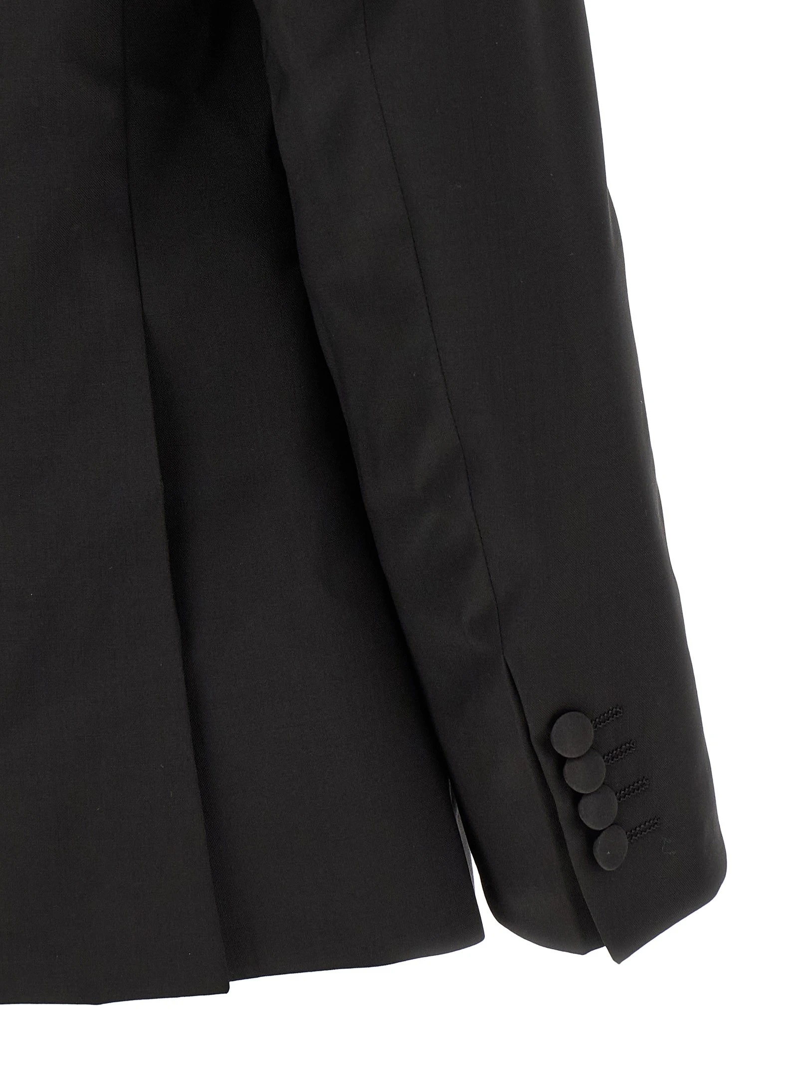 Wool and satin dress