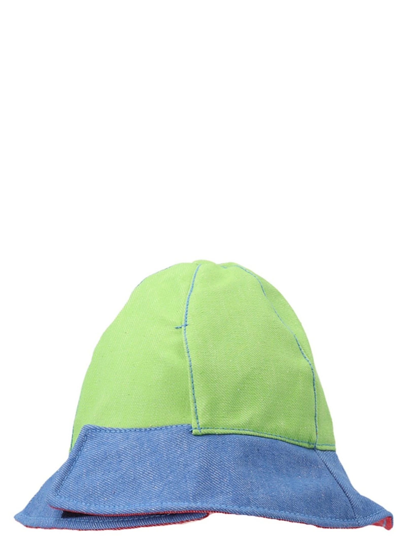 Multicolor denim bucket hat