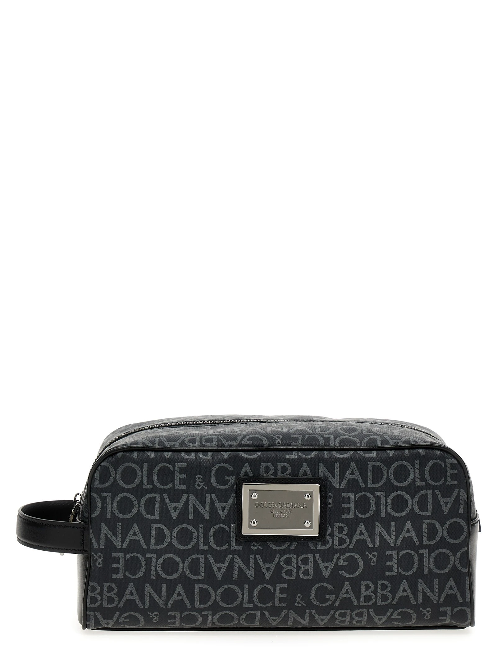 Leather toiletry bag