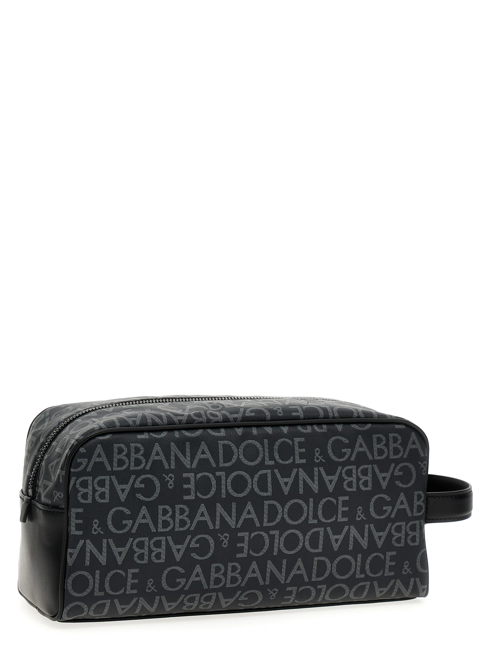 Leather toiletry bag