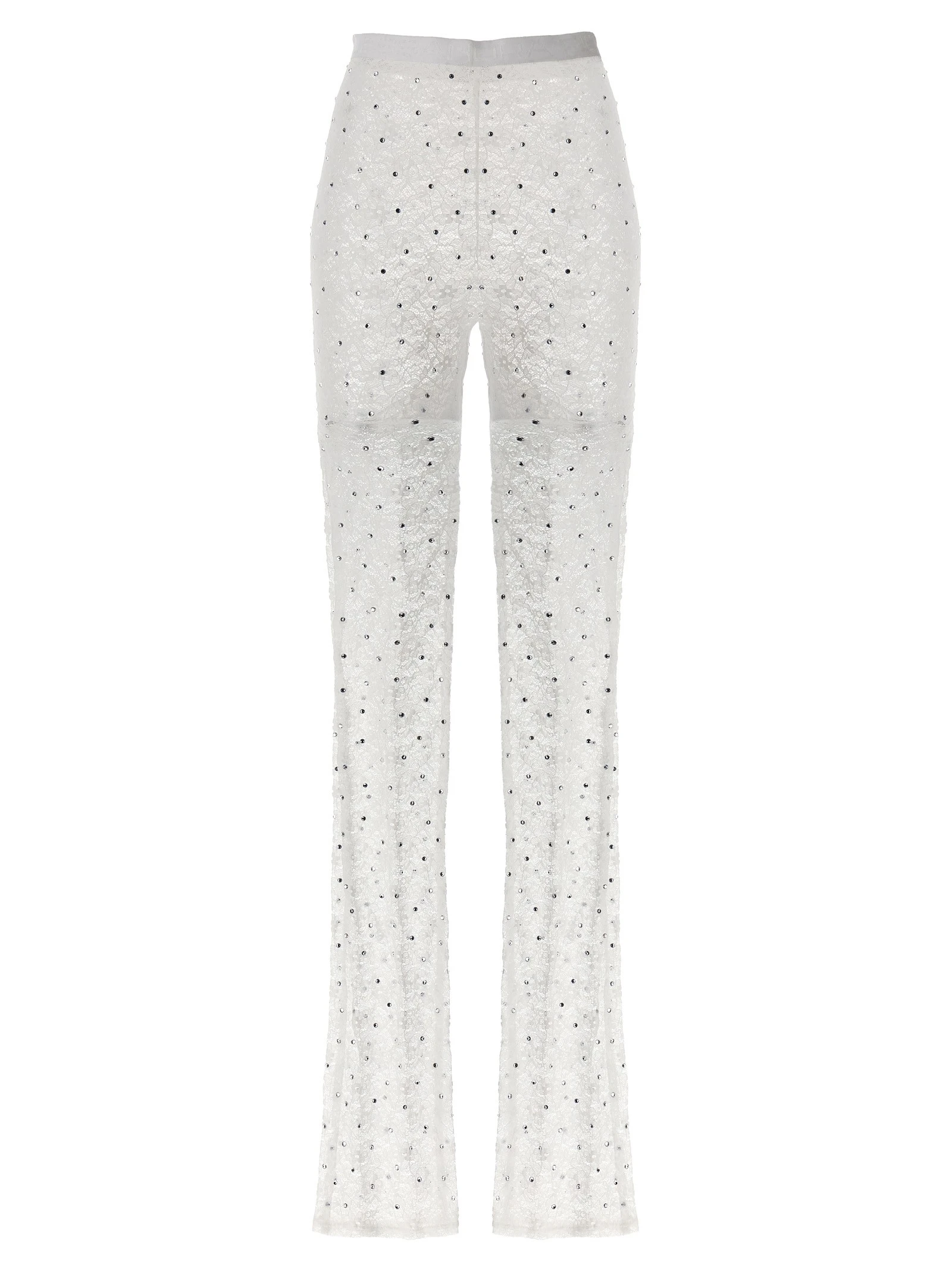 Rhinestone lace leggings