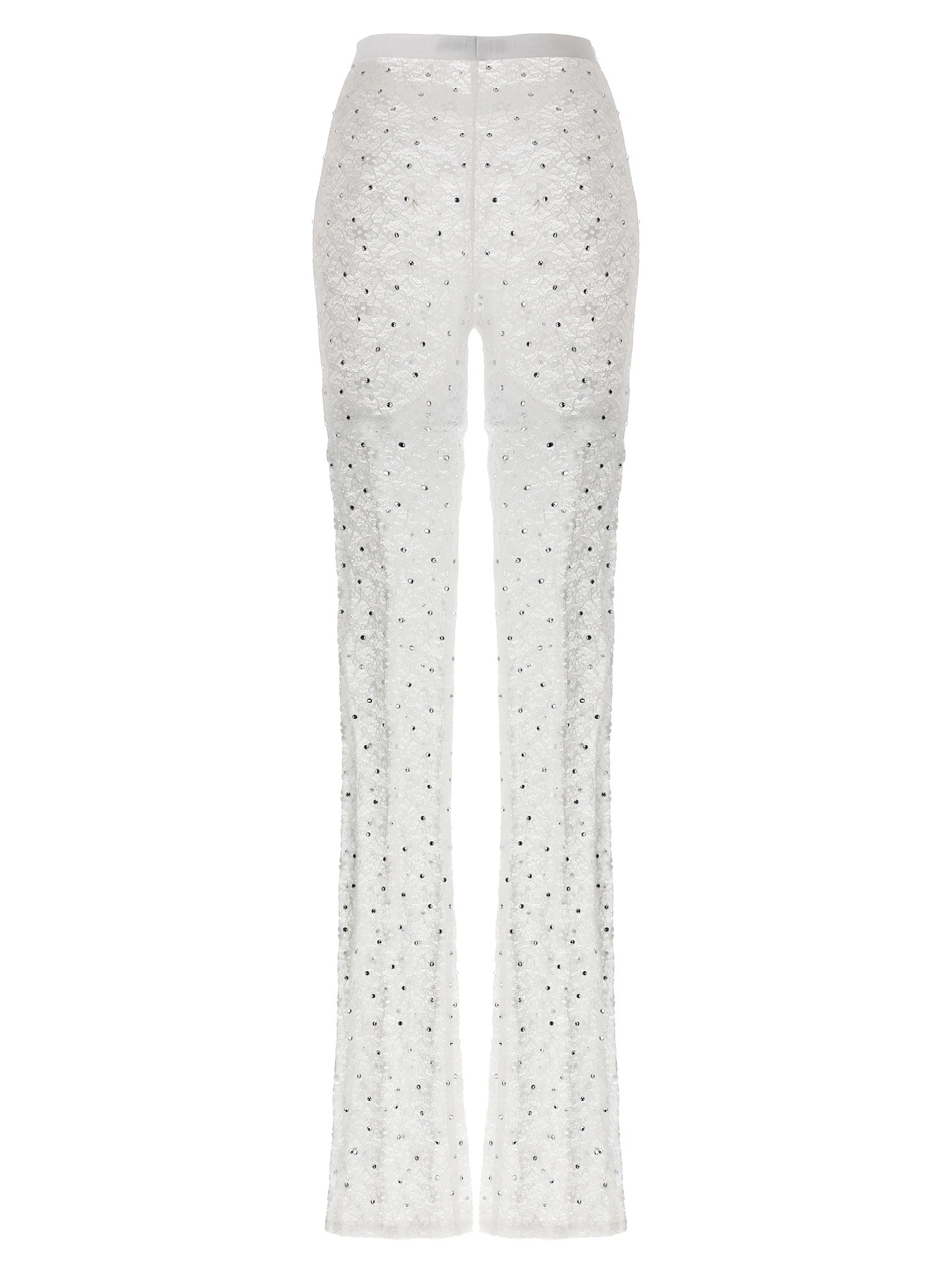 Rhinestone lace leggings