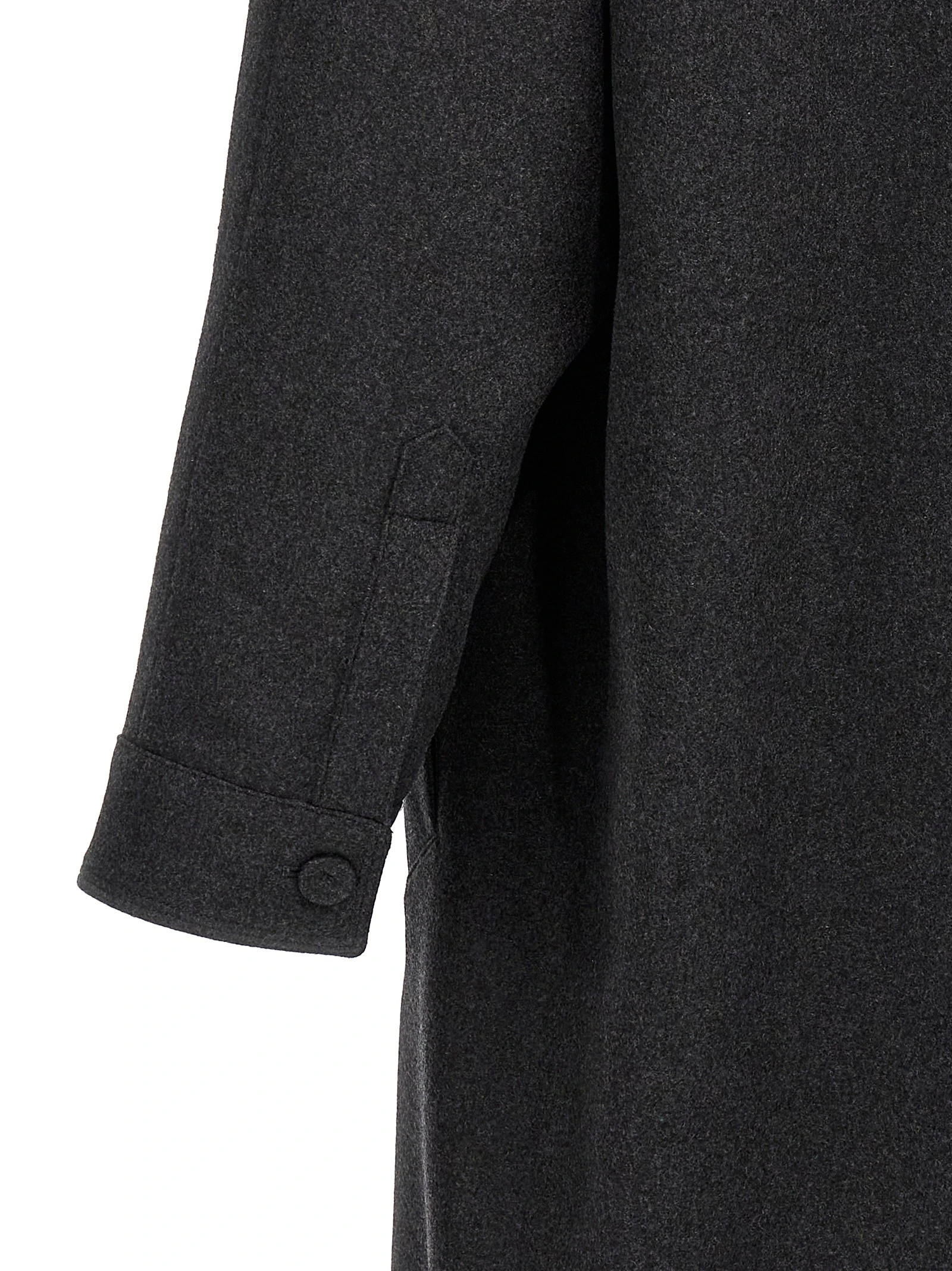 Single-breasted cashmere coat