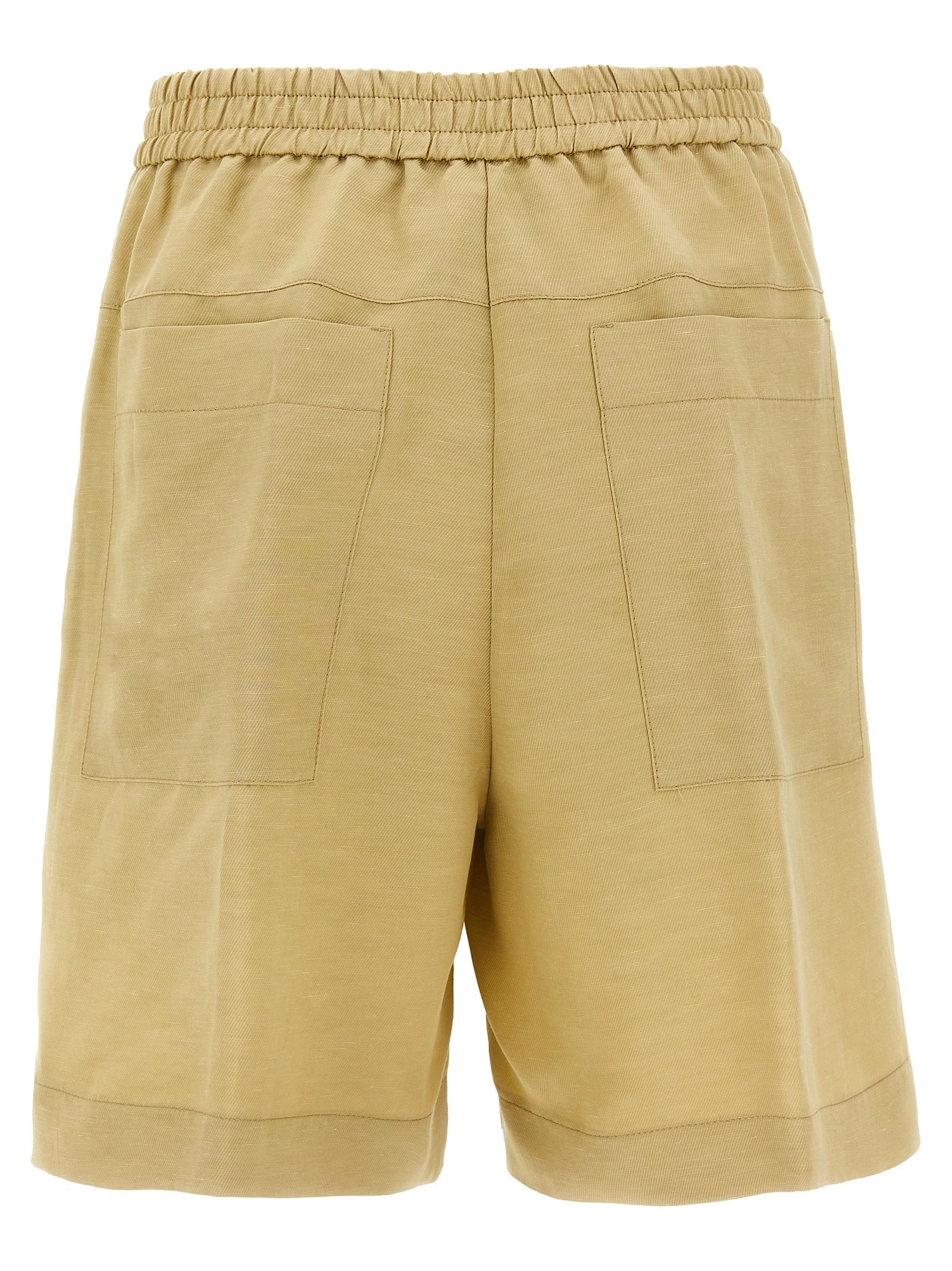 Linen bermuda shorts