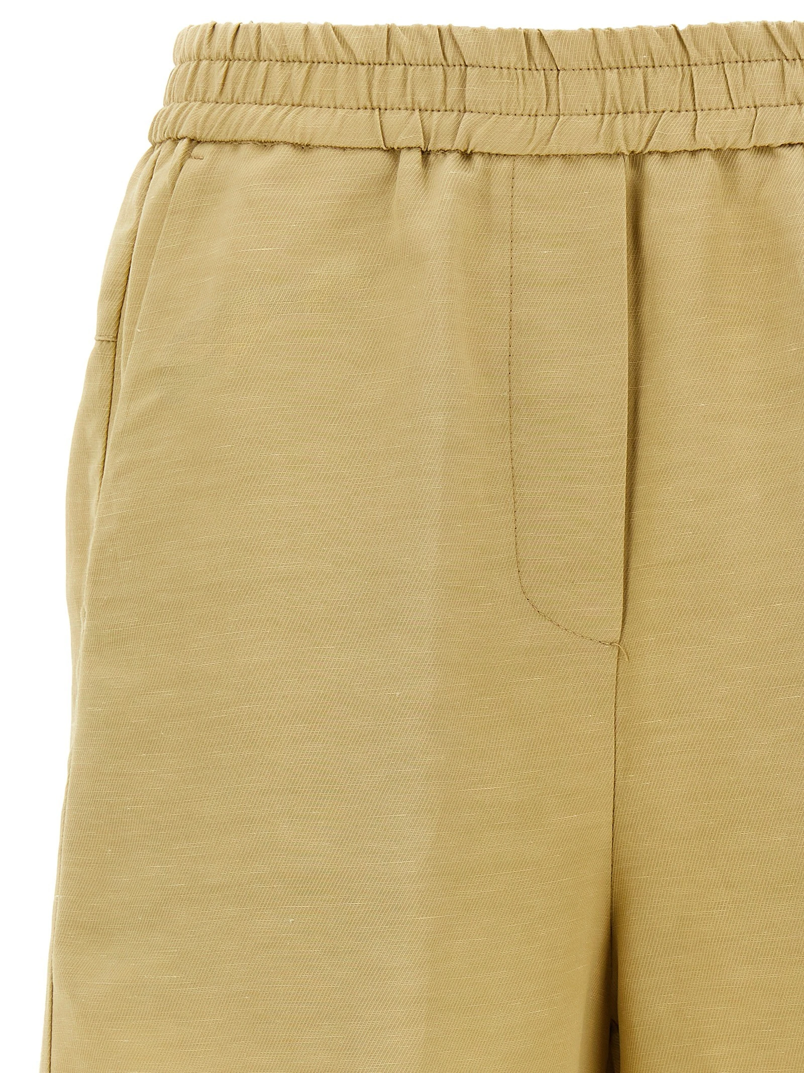 Linen bermuda shorts
