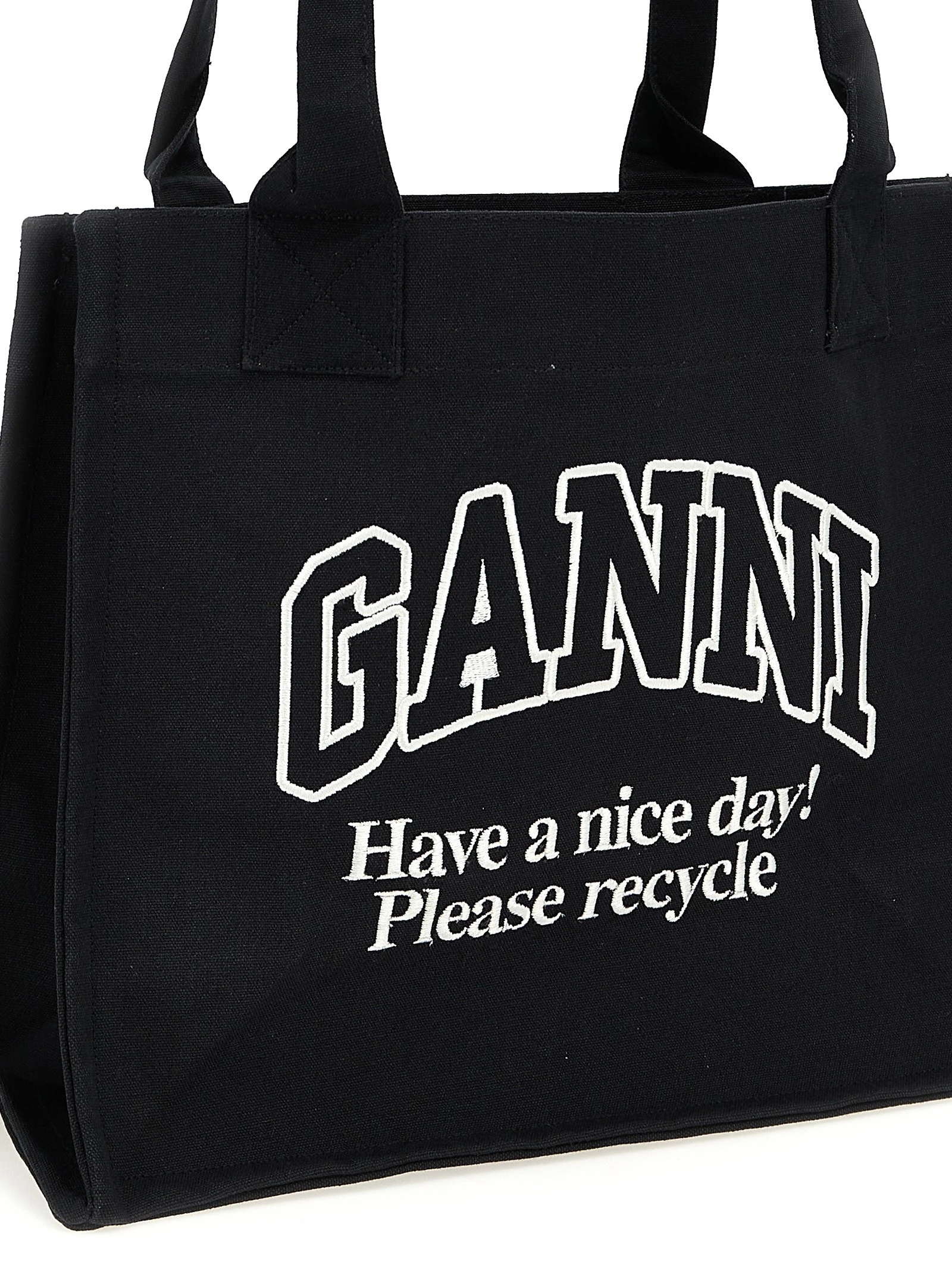 'Large Easy Shopper Contrasted Logo' shopping bag